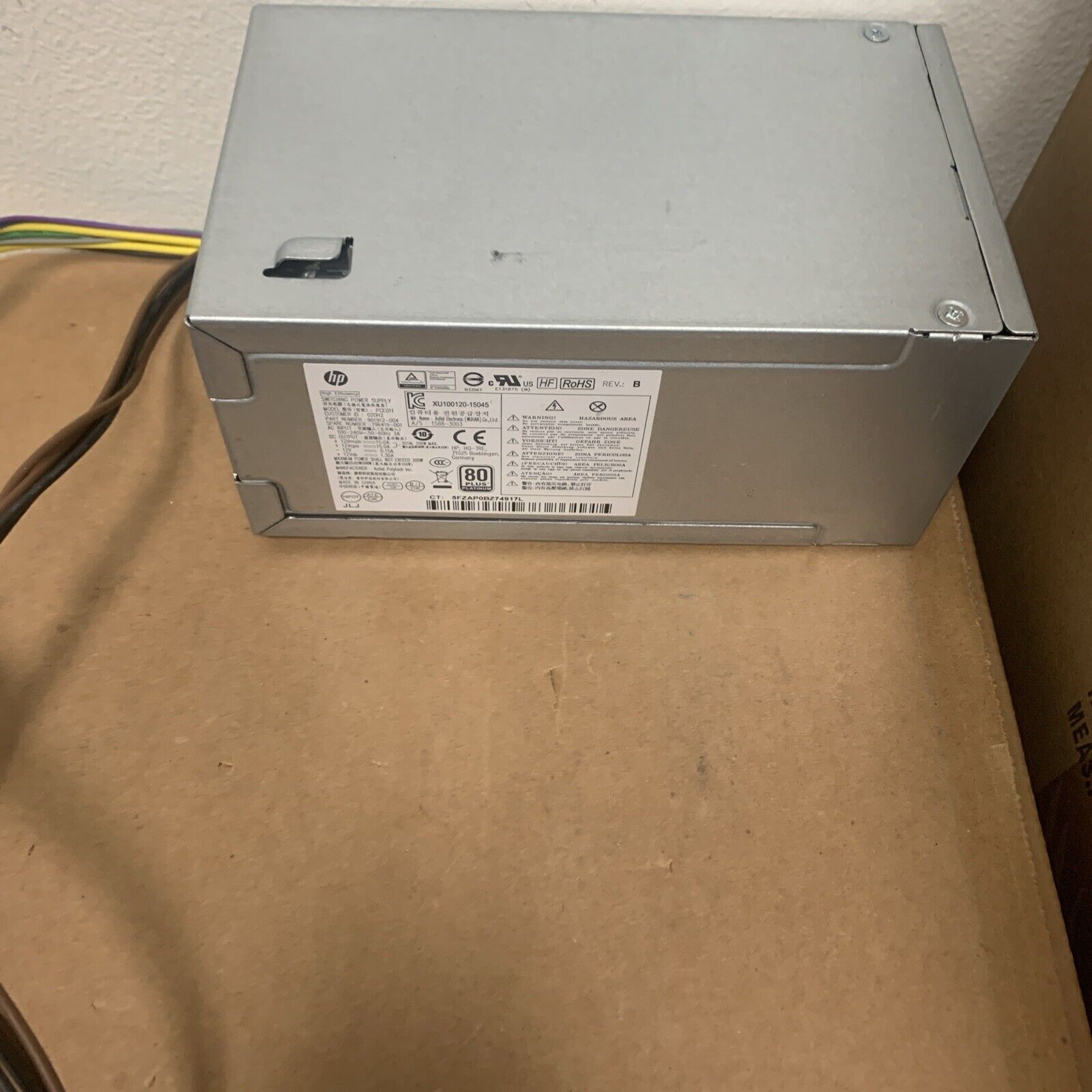 HP EliteDesk Prodesk 600 G2 200W Power Supply 901912-004 796419-001 PCE011