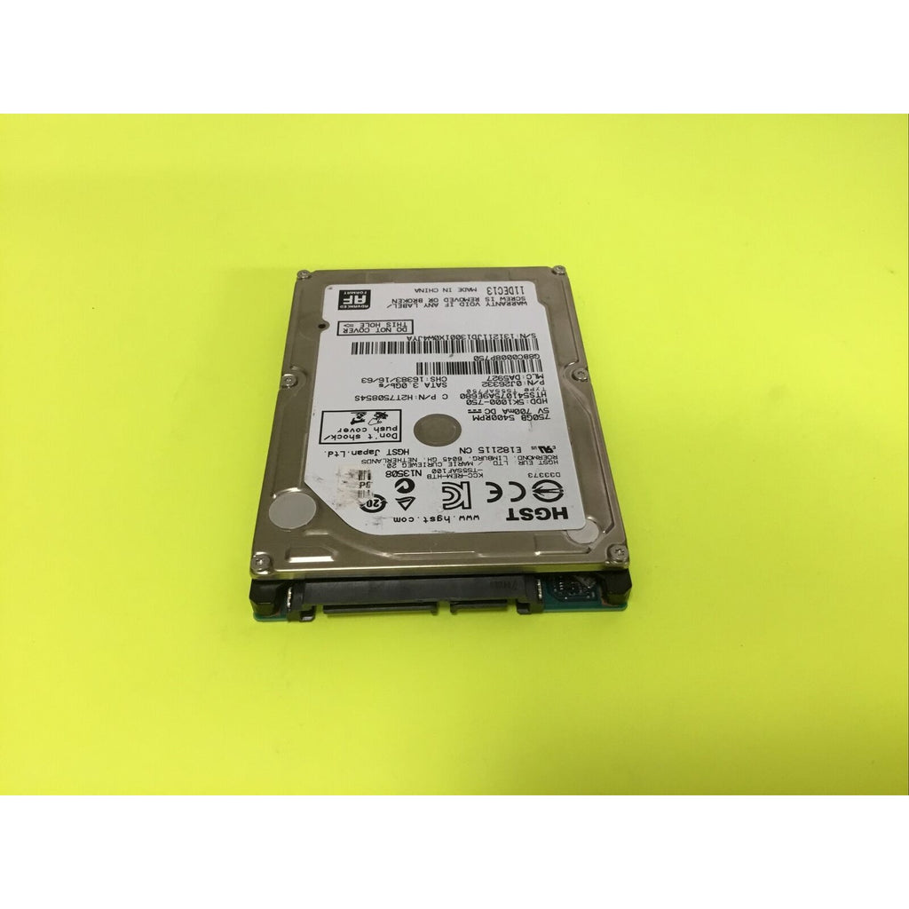 HGST HTS541075A9E680 0J2633 750GB 5400RPM SATA 3.0Gb/s HDD H2T750854S Hard Drive