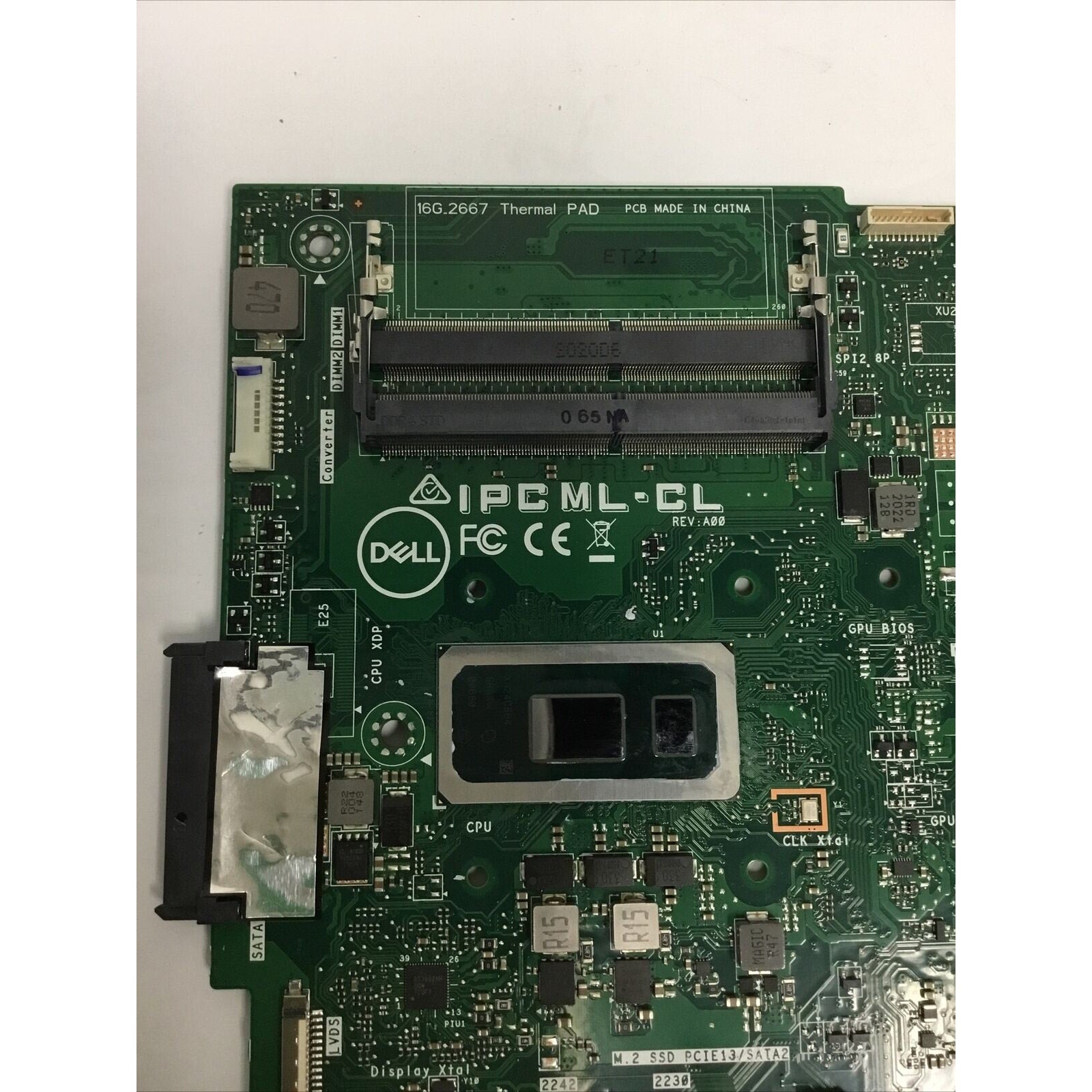 *FOR PARTS* DELL INSPIRON 5490 AIO i7-10510U 1.8GHz MOBO IPCML-CL FK9H3 0FK9H3