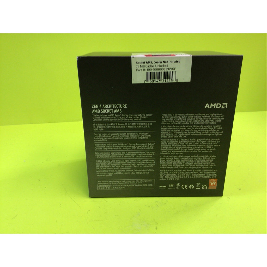 AMD Ryzen 9 7900X Empty Box For Display