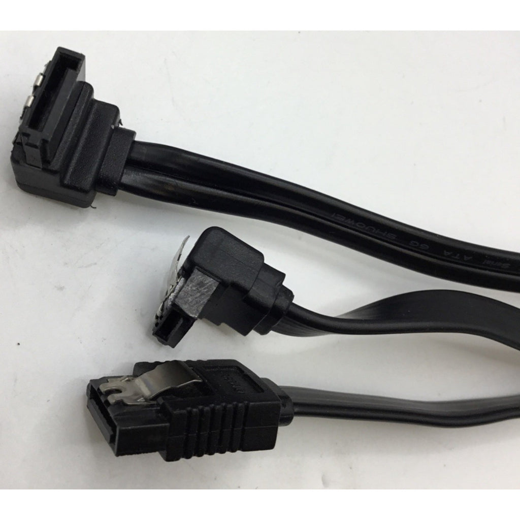 3 Sata Data Cables Serial: ATA 26AWG, Style: 21149, VW-1, 80°C, 30V