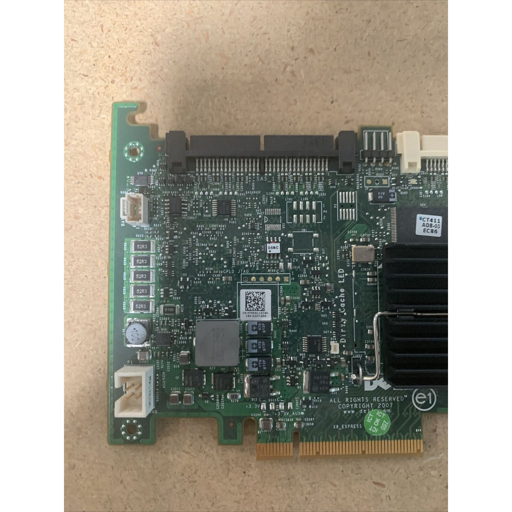 Dell 0T954J PowerEdge PERC 6i RAID Controller Card T954J