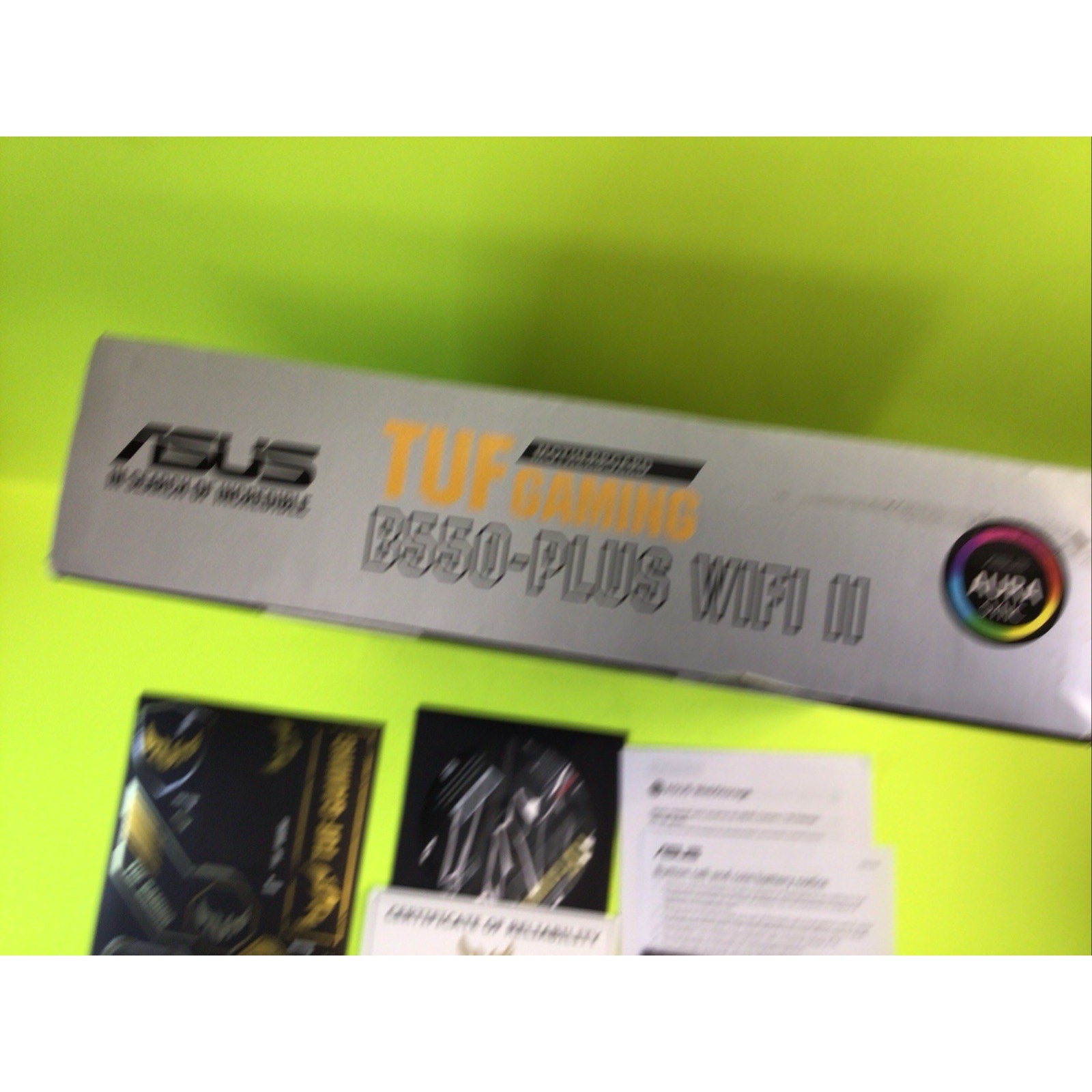 ASUS TUF GAMING B550-PLUS WIFI II BOX ONLY FOR DISPLAY or COLLECTORS