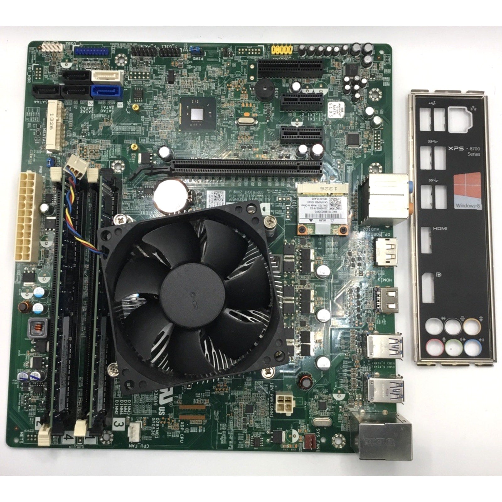 Dell XPS 8700 Motherboard w i7-4770 CPU 0KWVT8 + 8GB RAM DDR3 I/O Shield