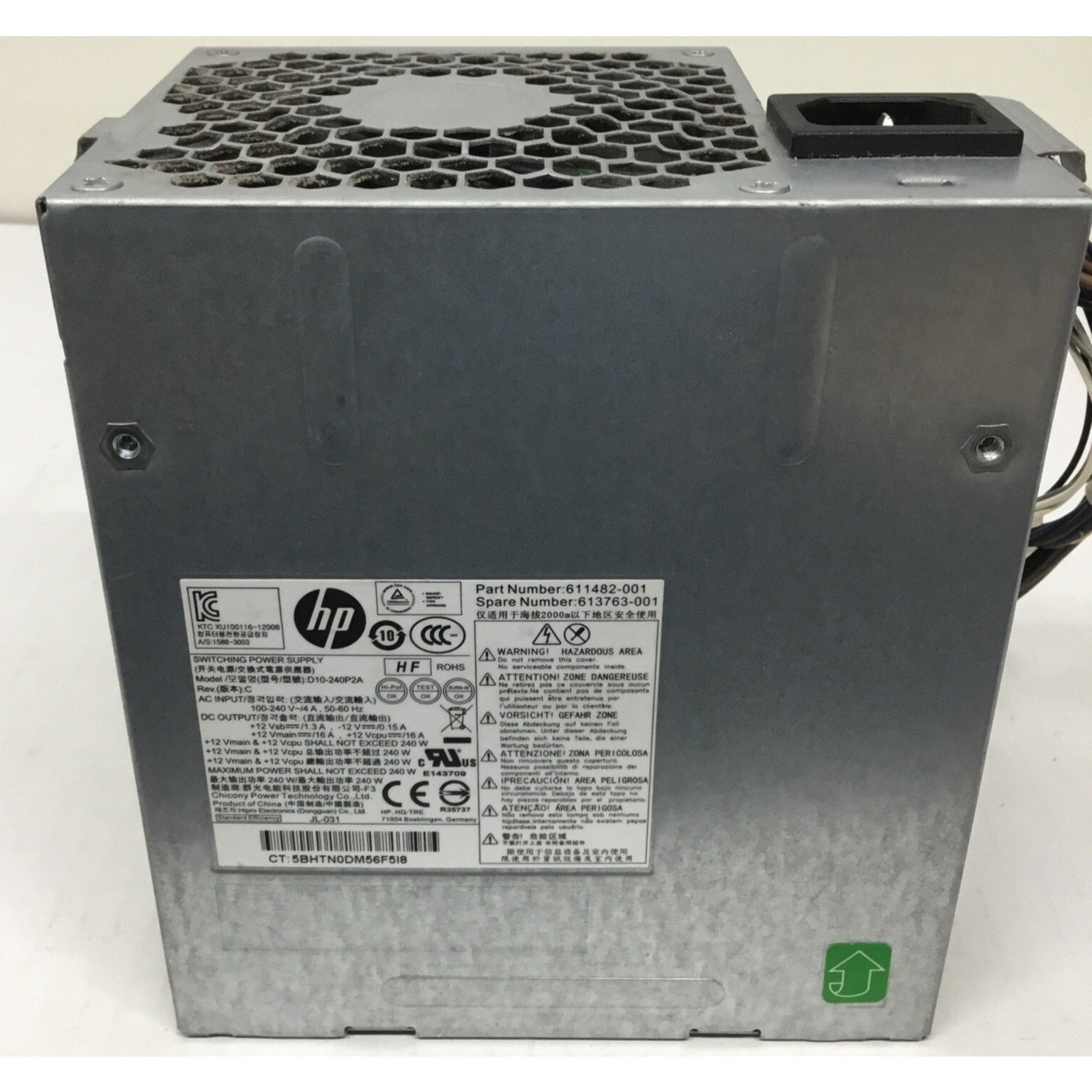 HP Power Supply PS-4241-9HF 613763-001 611482-001 240W @HPP17