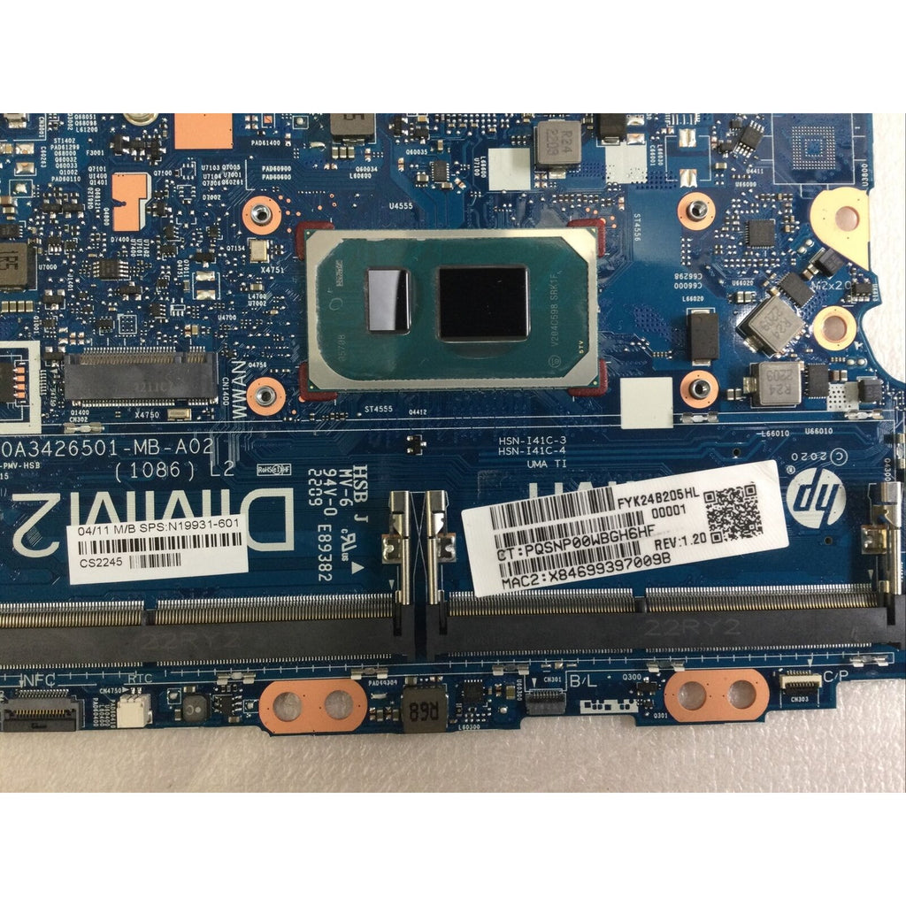 HP EliteBook 840 G8 HP MOTHERBOARD i7-1185G7 N19931-601 FOR PARTS
