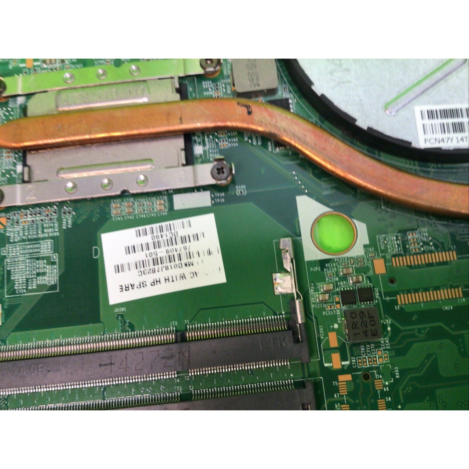 HP PAVILION 17-F i5-4210U 1.7GHz MOTHERBOARD 767409-501 FOR PARTS