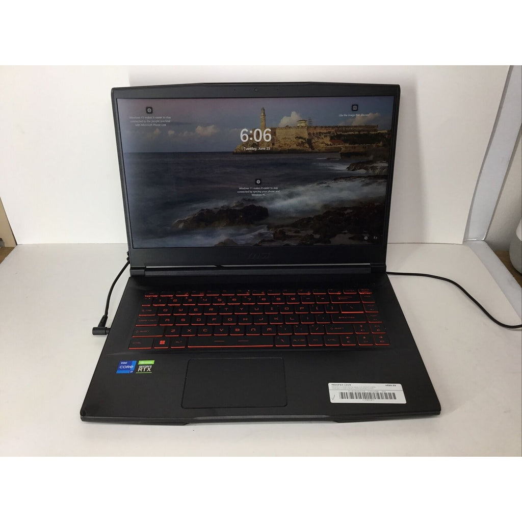 MSI GF63 Thin 11UD - i7-11800H, 16GB RAM, 512GB SSD, RTX 3050Ti