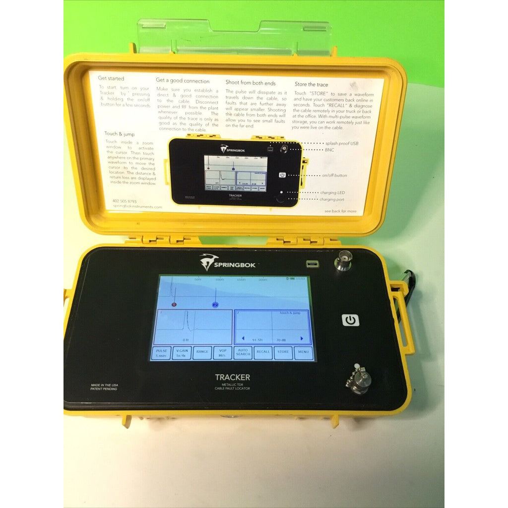 Springbok Tracker Time Domain Reflectometer CFL TDR CATV TDR – PCPartsLV