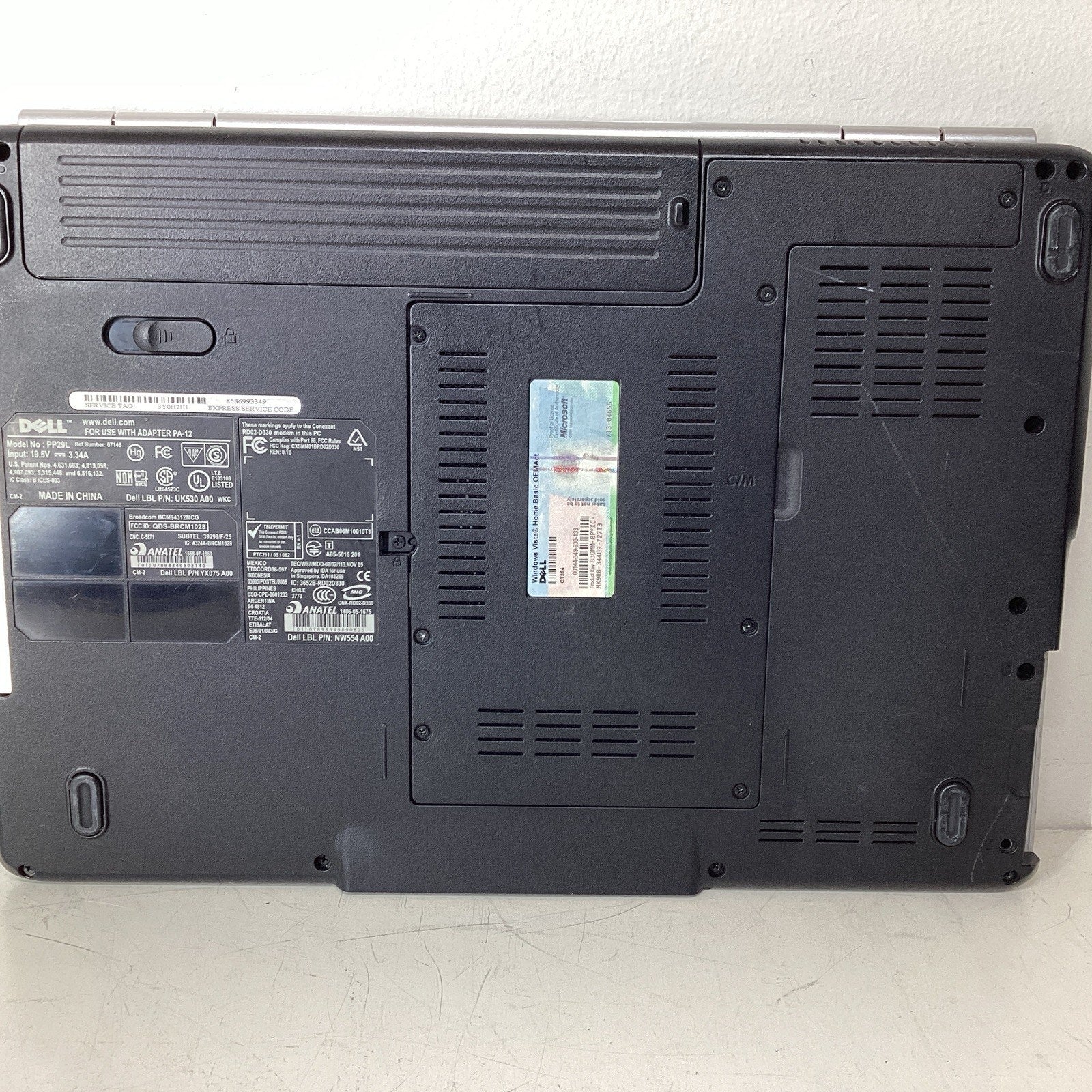 Dell Inspiron 1525 Laptop Intel Pentium Dual Core 3GB RAM No HDD - For Parts