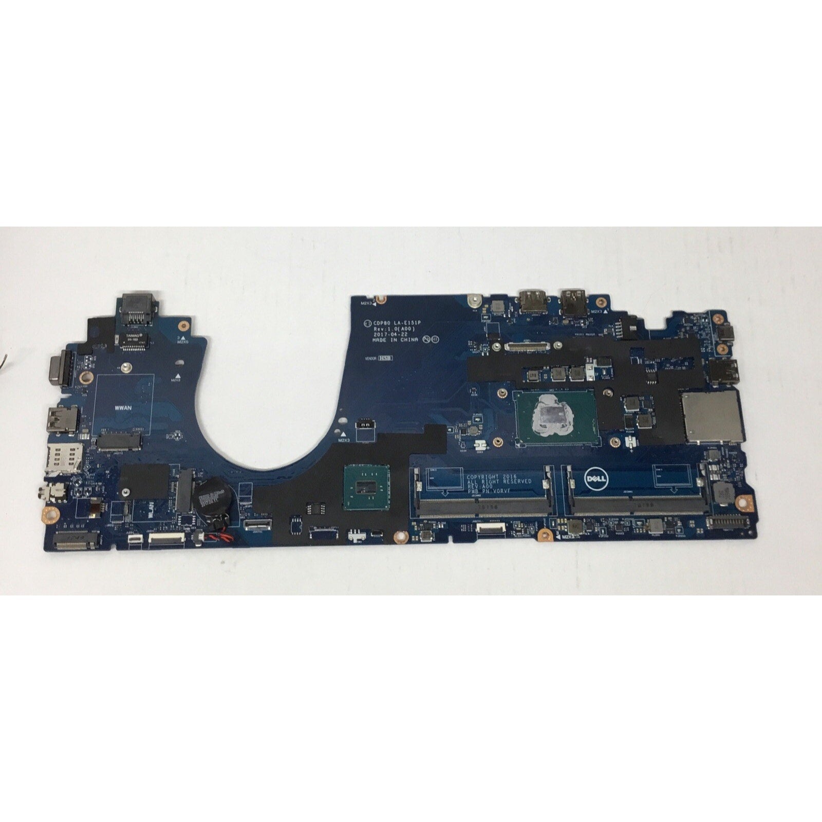 FOR PARTS 00C144 For DELL latitude 5580 Laptop Motherboard LA-E151P i5-6440HQ