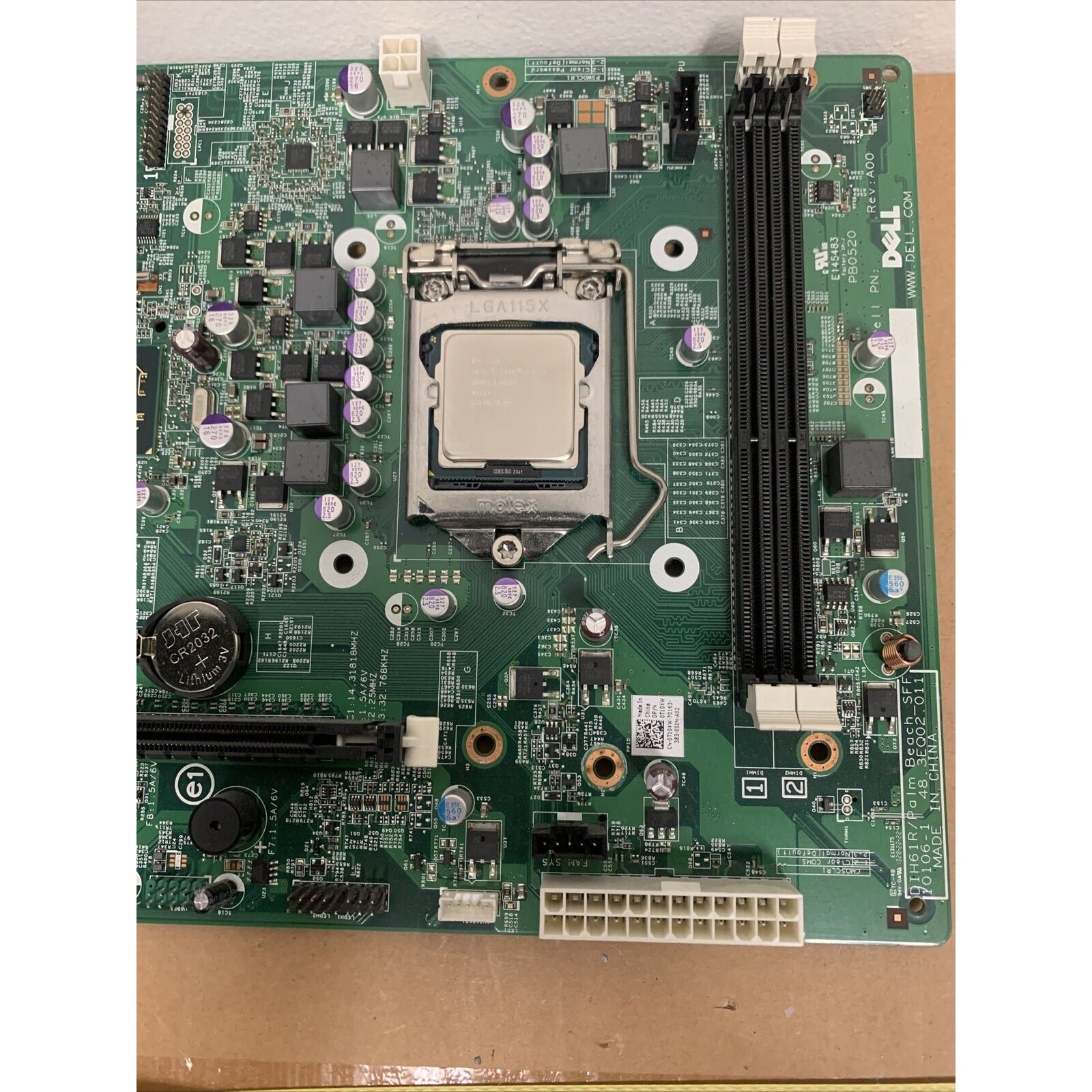 Dell Optiplex 3010 SFF LGA1155 Motherboard 0T10XW T10XW With Intel I3-3220 CPU