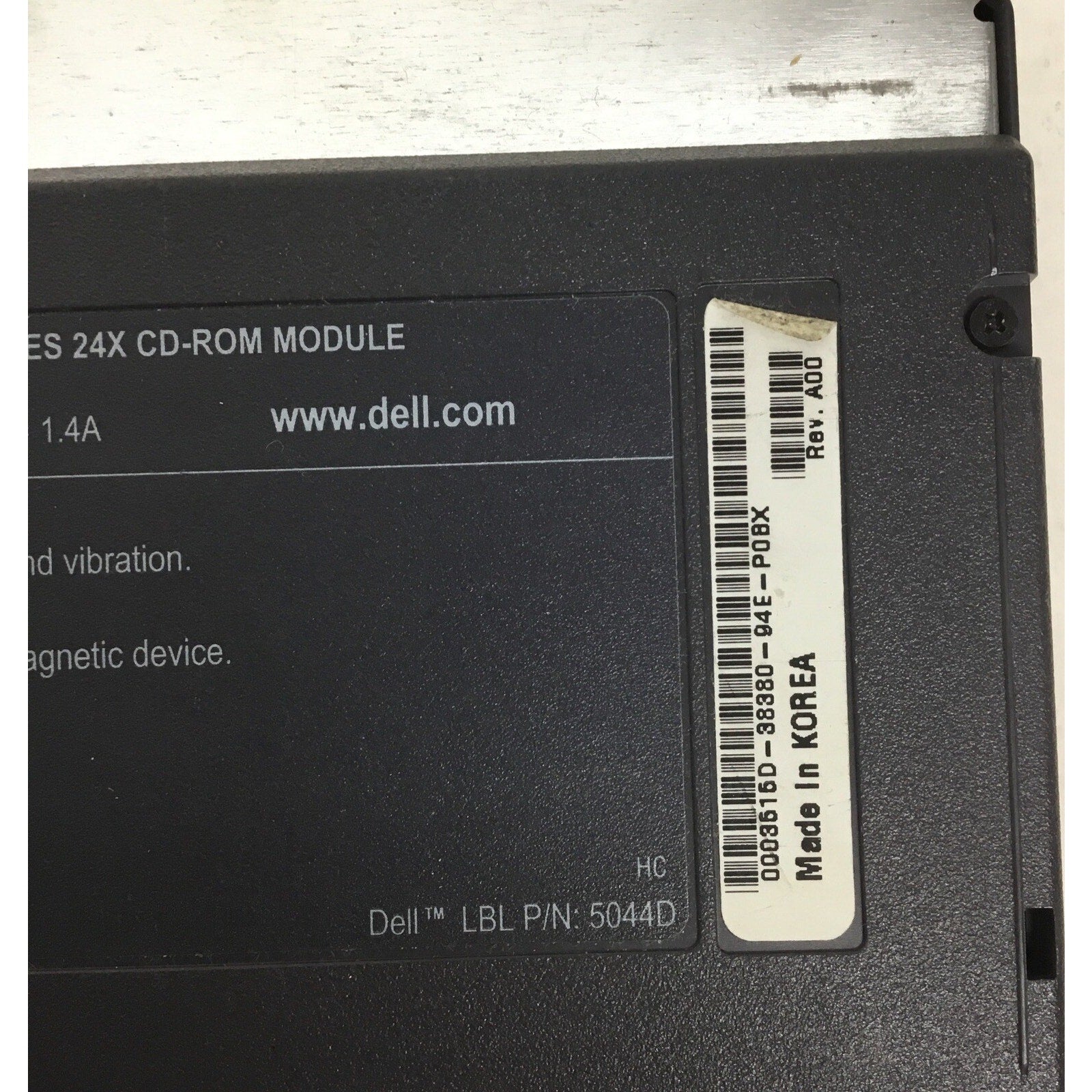 Dell Internal 24X CD-ROM Module P/N: 5044D A02 Input Rating 5V 1.5A