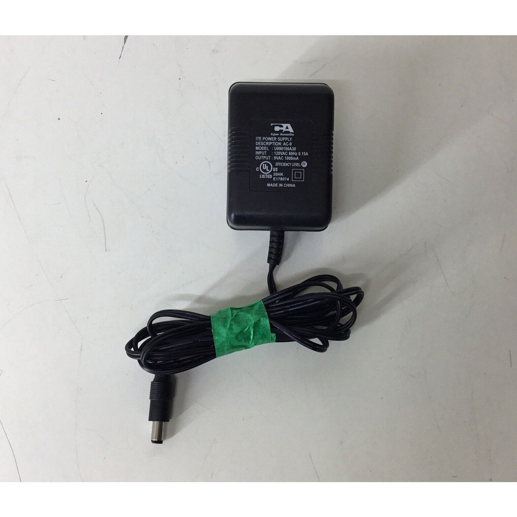 Cyber Acoustics AC/AC Adapter ITE Power Supply AC-9 U090100A30 9VAC 1000mA