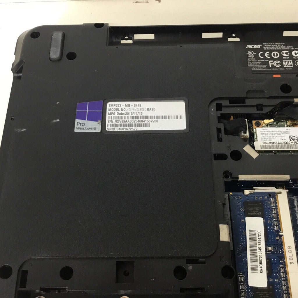 ACER TravelMate TMP273-MG-6448 Intel Core i5-3230M 8Gb DDR3 500GB HDD -For Parts