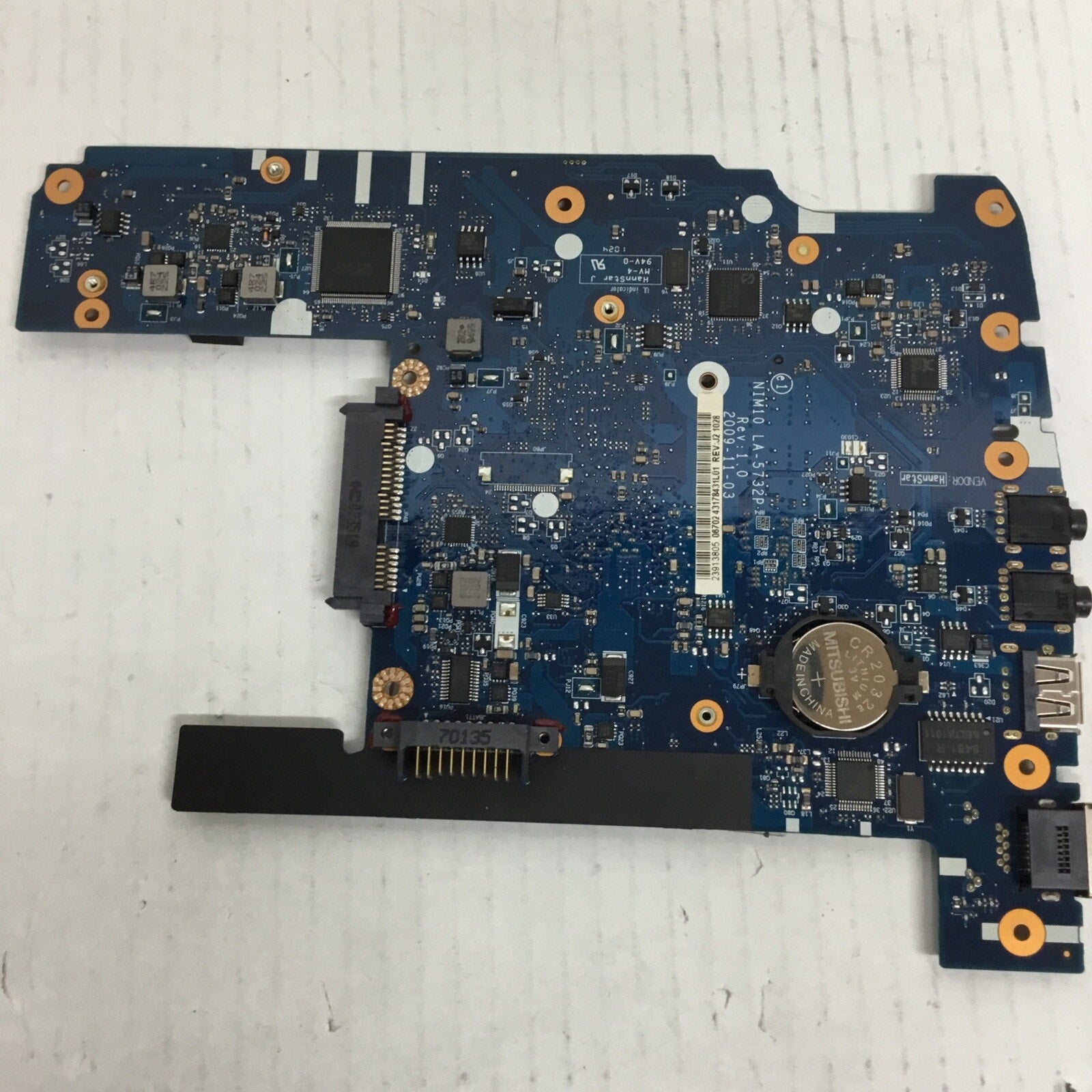 Parts Only Dell 0W9JC Laptop Motherboard NIM10 LA-5732P