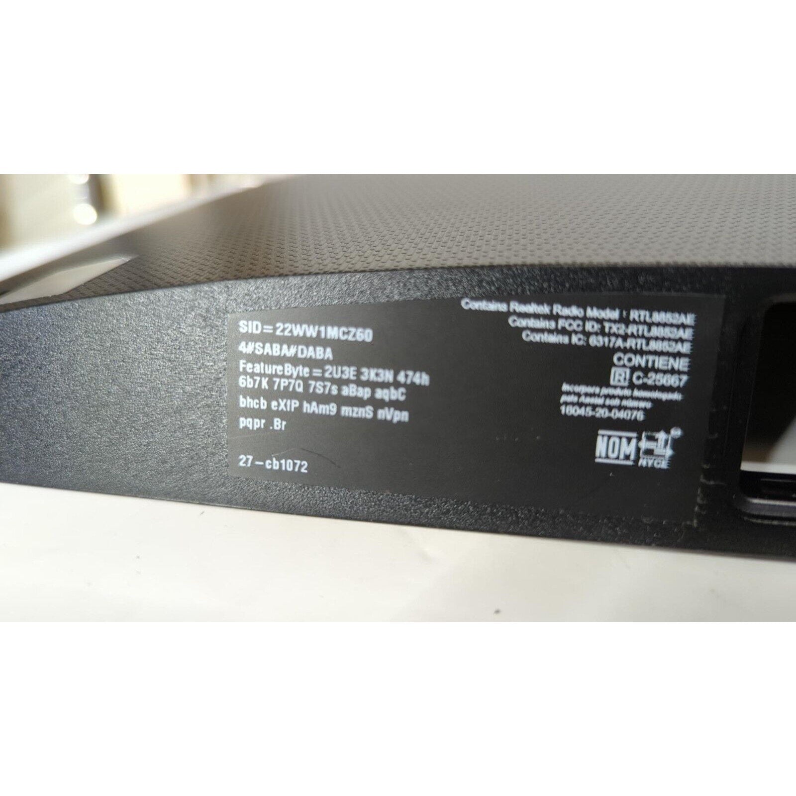 OEM Replacement Rear Cover Plastic For HP 27-CB1027 with Webcam Module