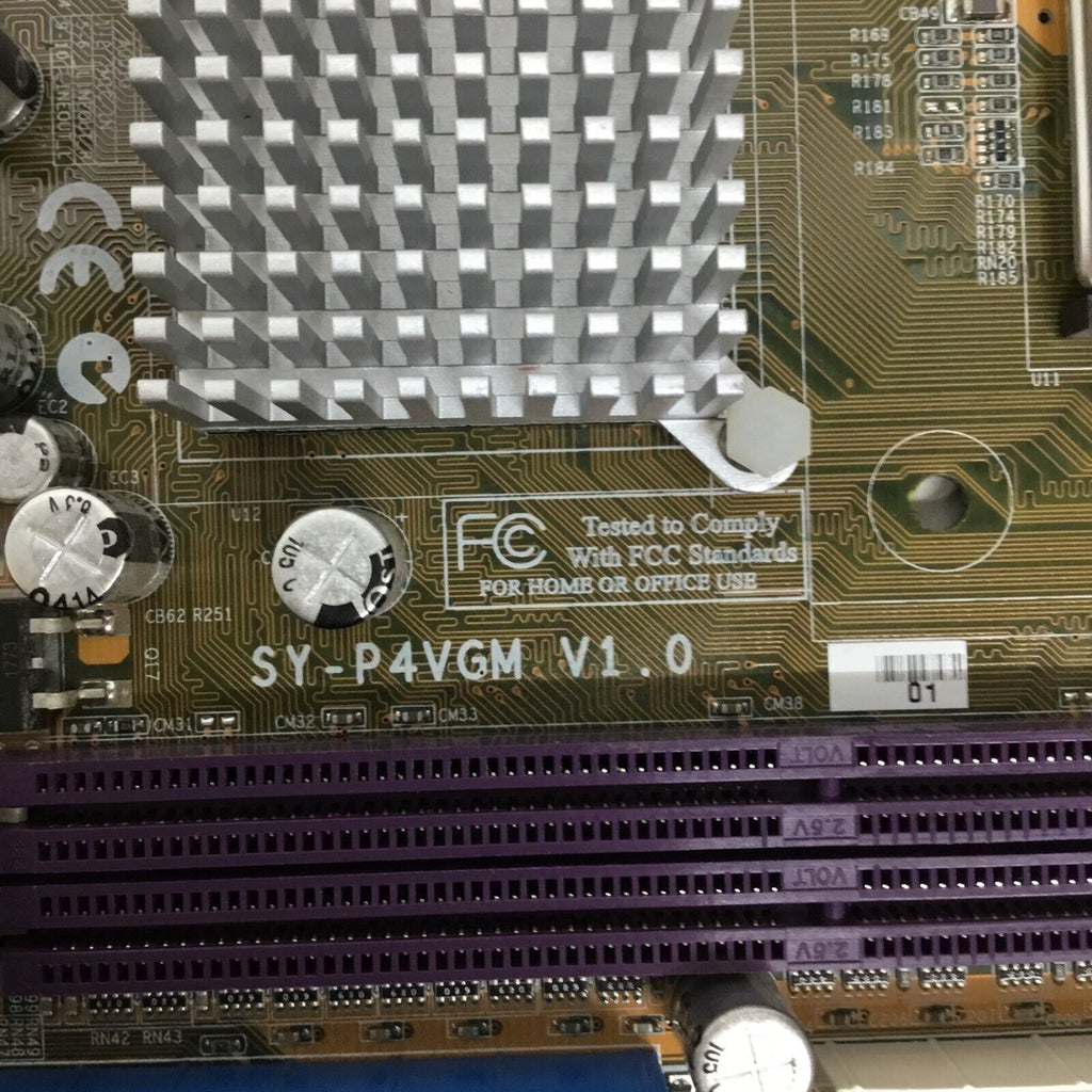 SOYO SY-P4VGM Motherboard W/Intel Pentium 4 & No IO Shield