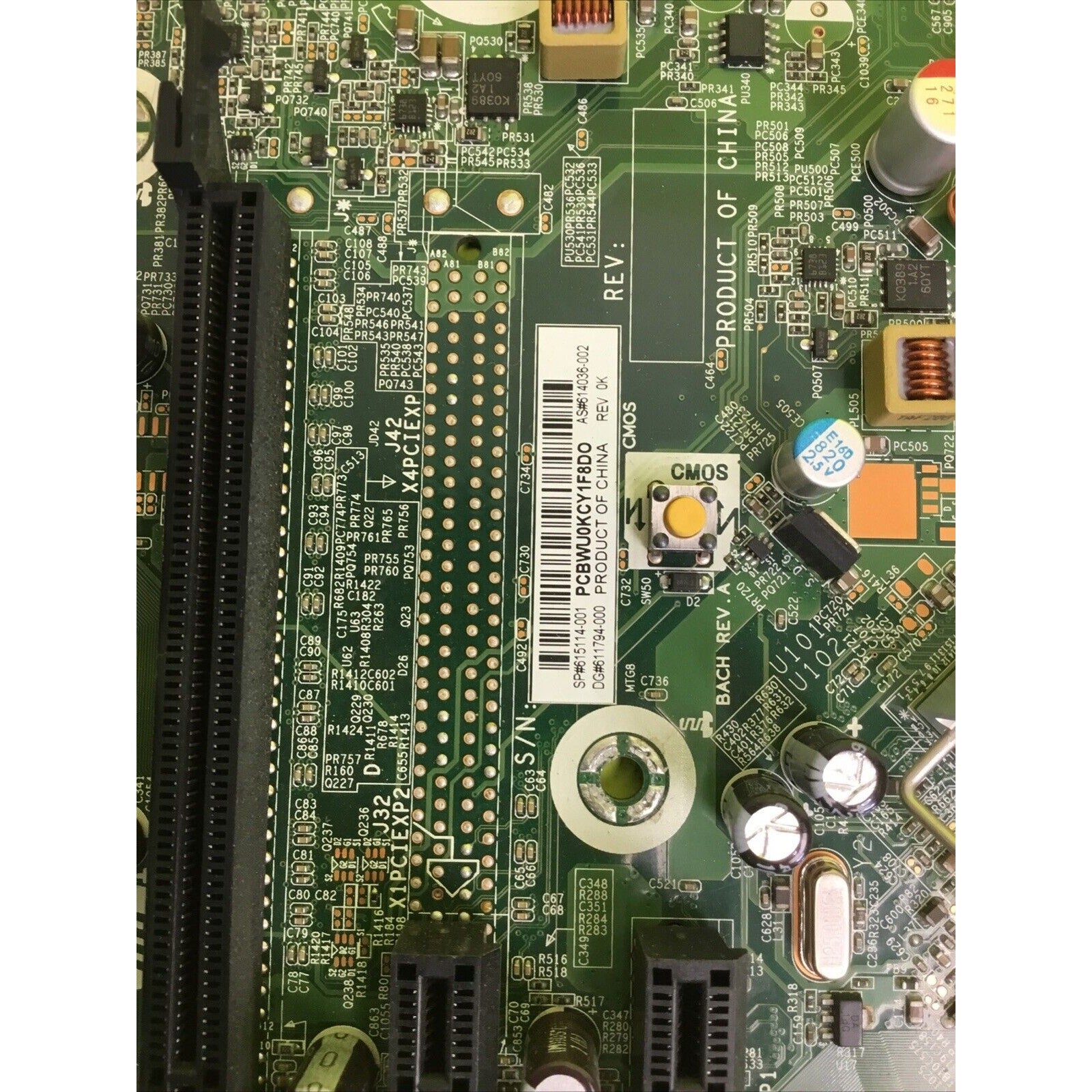 HP MOTHERBOARD AS#614036-003