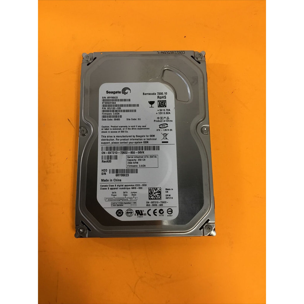 Dell XT213 Seagate Barracuda 7200.10 250GB 7200RPM SATA-2 8MB Cache 3.5" 44-4