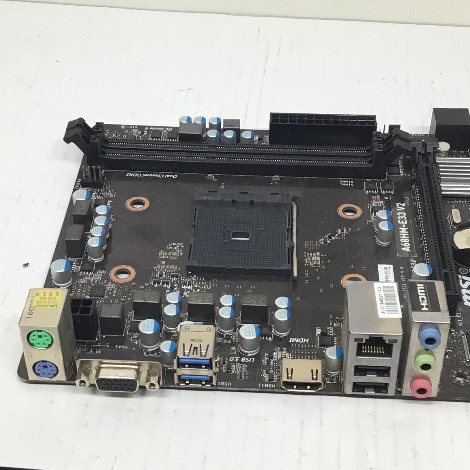 For Parts Only MSI A68HM-E33 V2 Motherboard