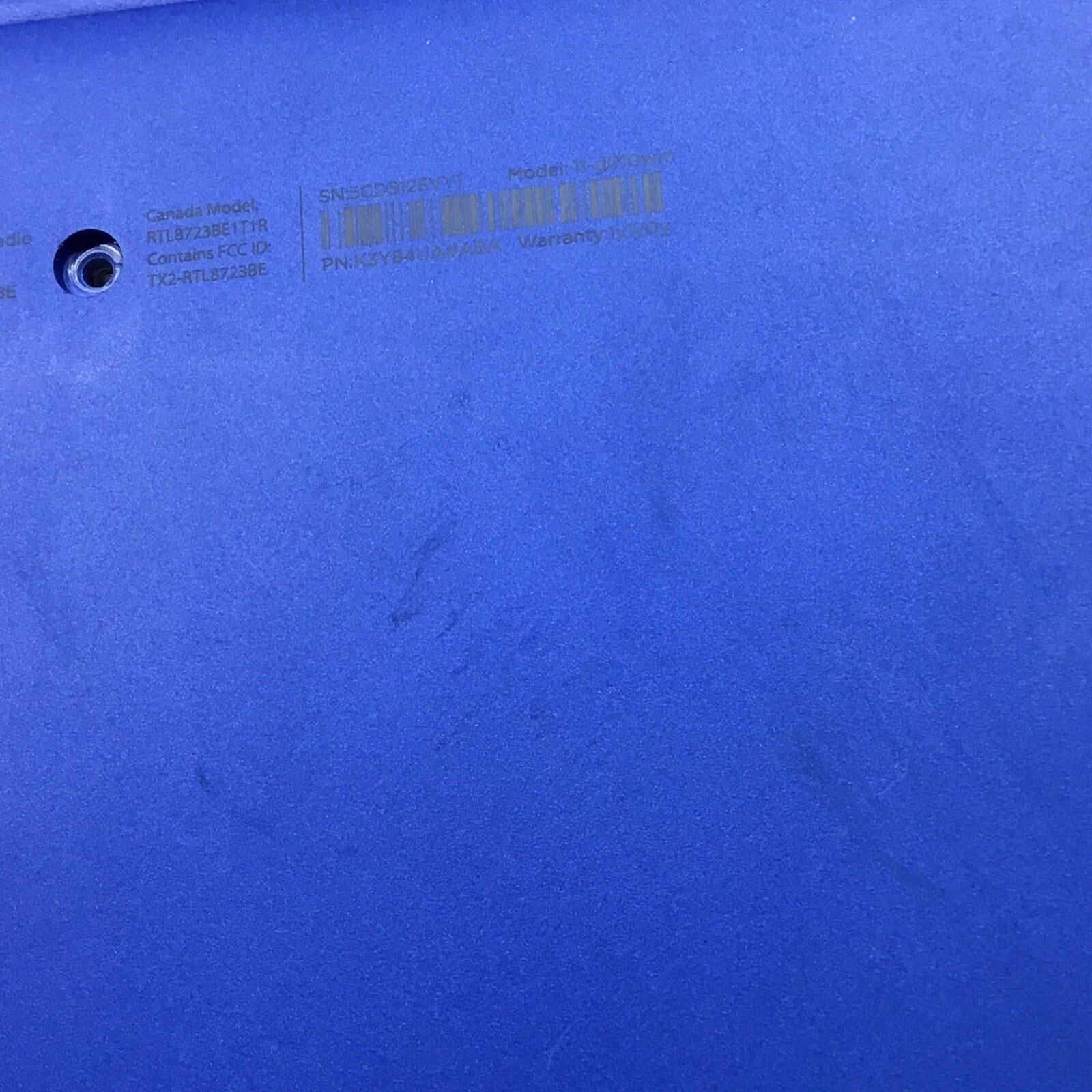 HP Steam 11-d010wm - 11.5” Notebook Laptop - Blue - UNTESTED