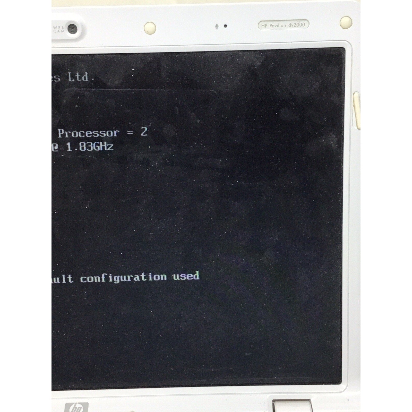 For Parts HP Pavillion DV2000 Laptop For Parts or Repair READ DESC