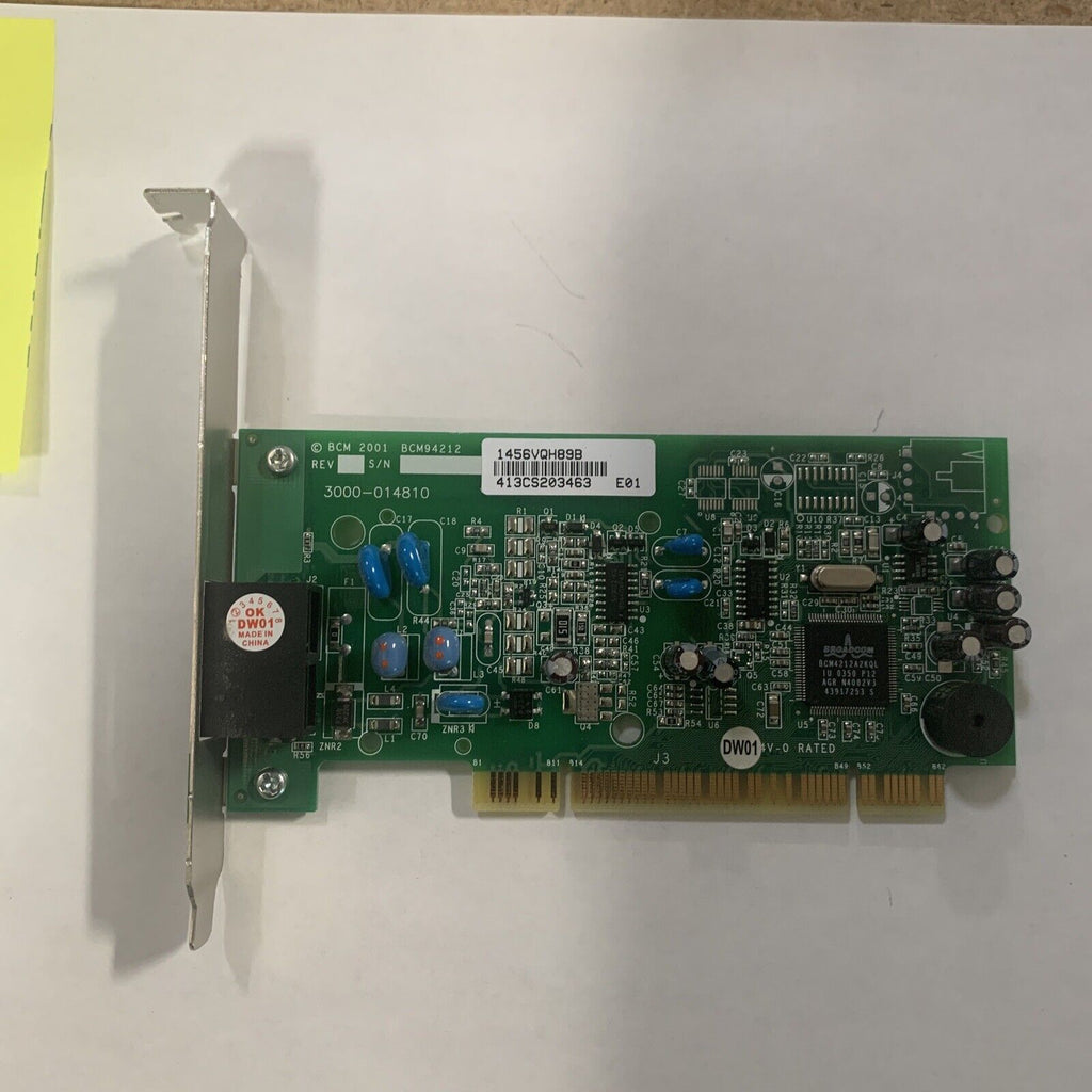 Dell 4U829 56K V90/V92 PCI Fax Data Modem Adapter Card Broadcom BCM94212/U