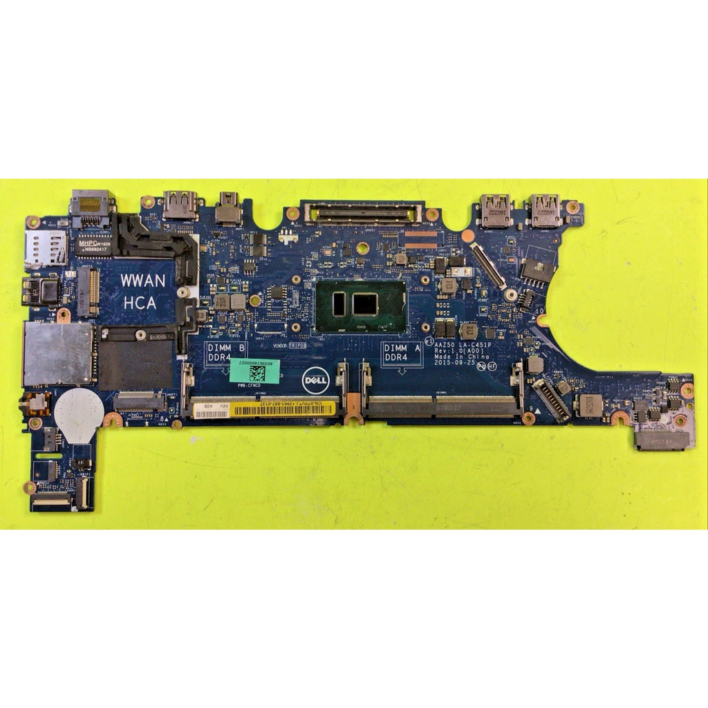 Dell Latitude E7270 Core i7-6600U 2.6GHz DDR4 Laptop Motherboard T0V7J