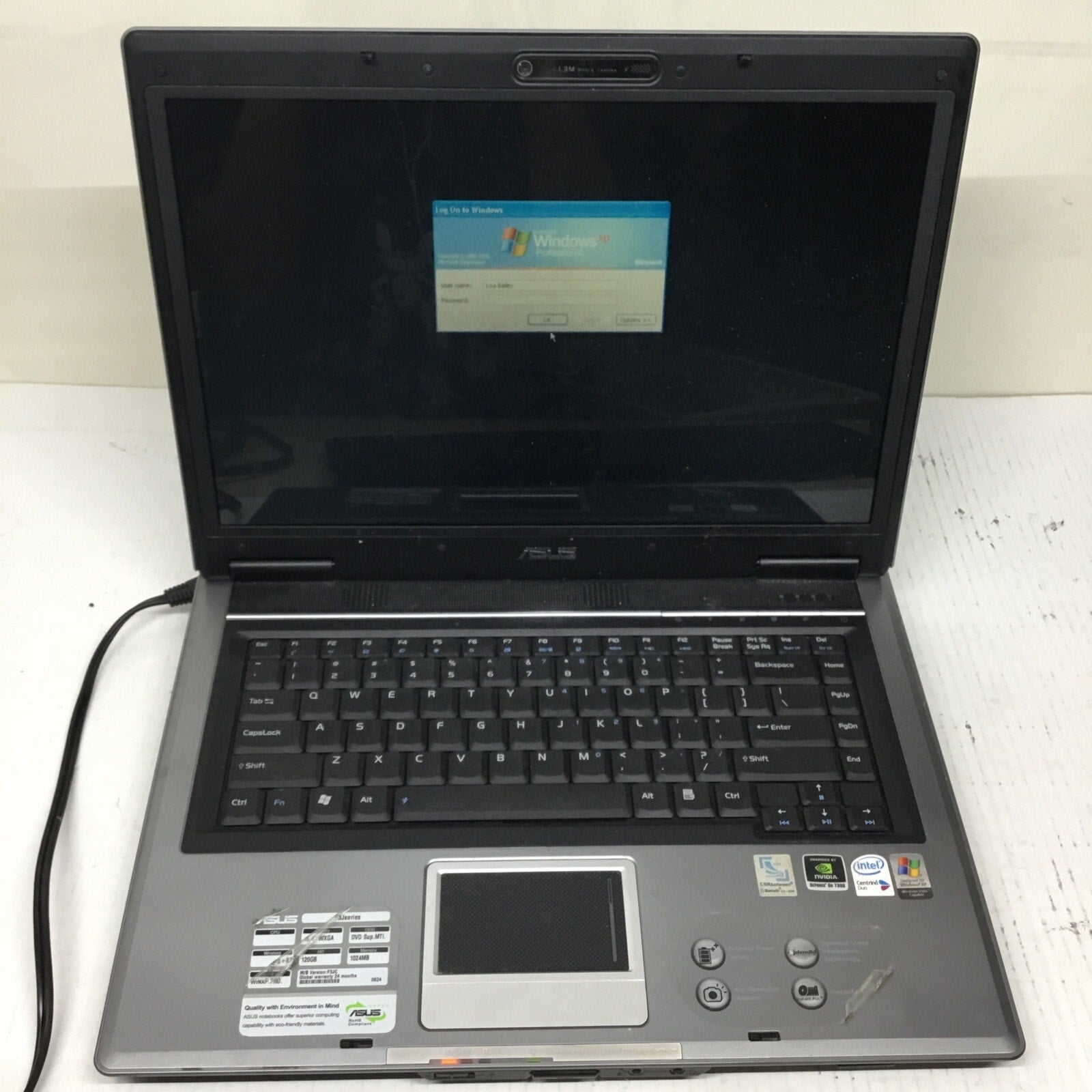 Asus Notebook PC F3JC For Parts READ DESC