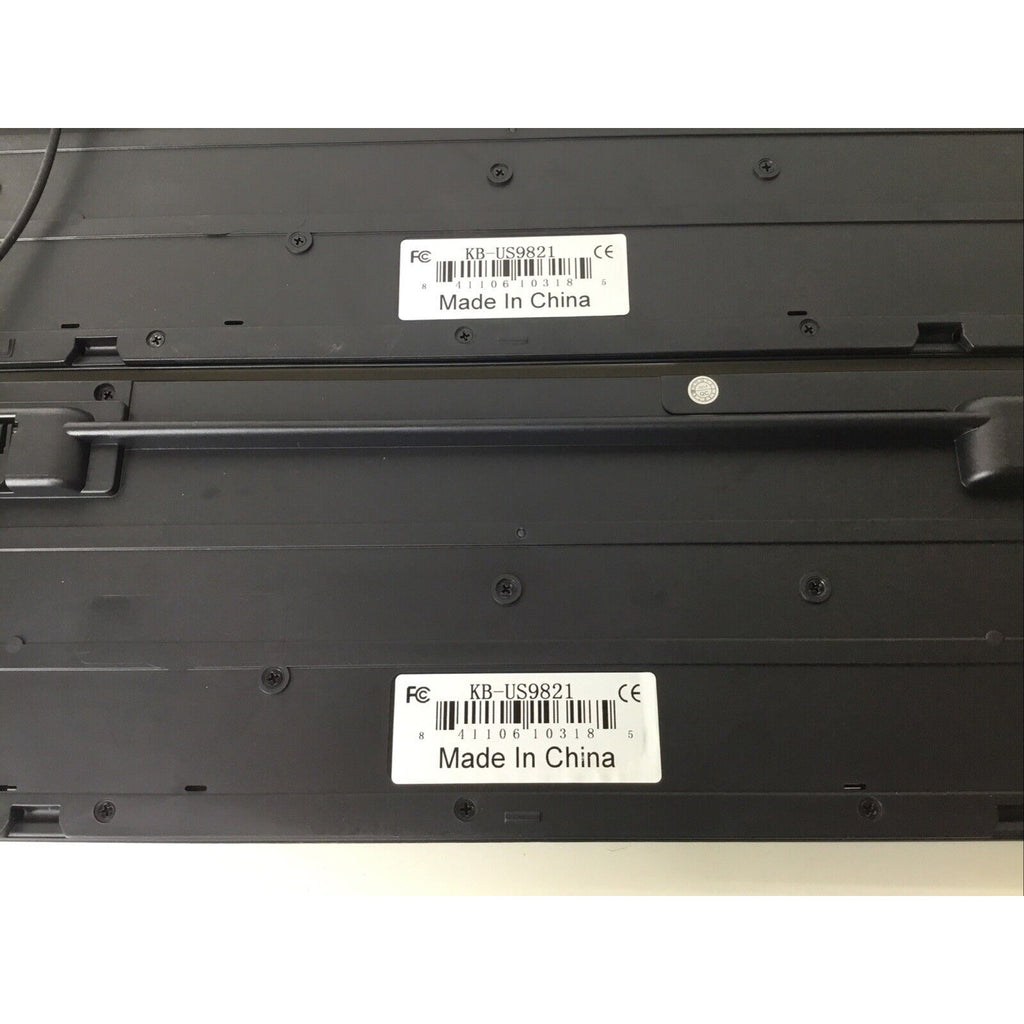 Lot of 2 - iMicro 104-key USB Wired Keyboard KB-US9821