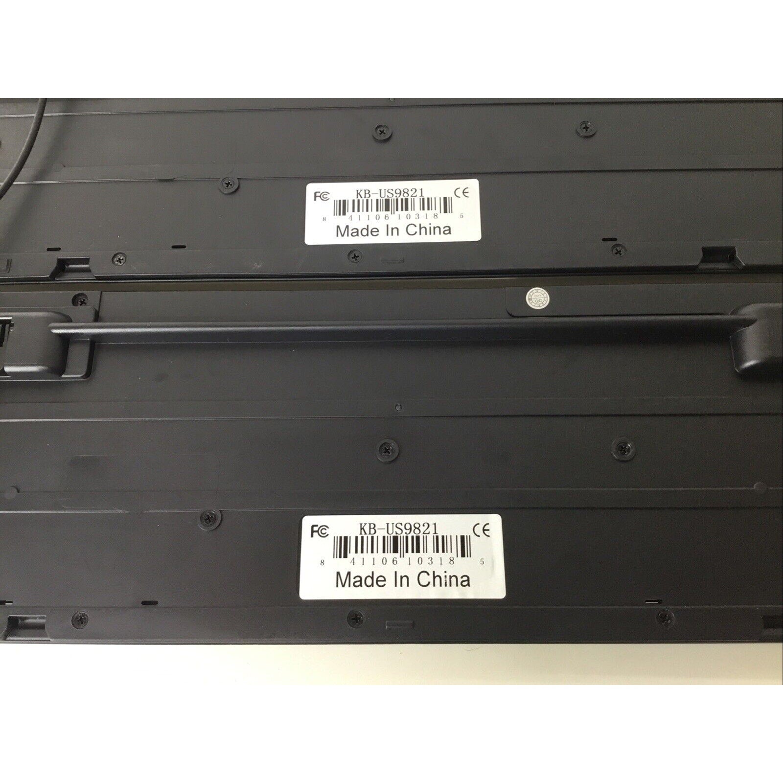 Lot of 2 - iMicro 104-key USB Wired Keyboard KB-US9821