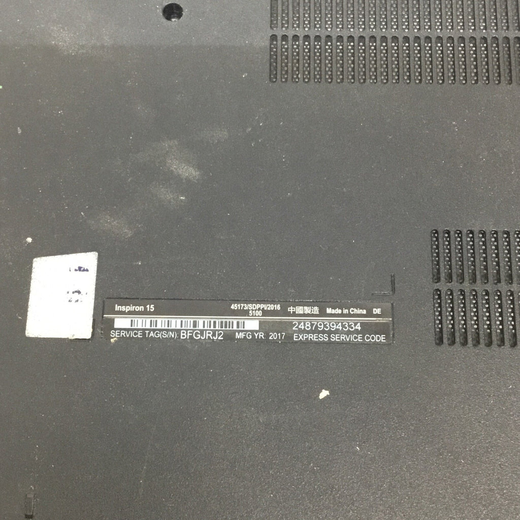 OEM Dell Inspiron 15-3000 3567 3565 3561 Black Bottom Case Cover 0X3VRG X3VRG US