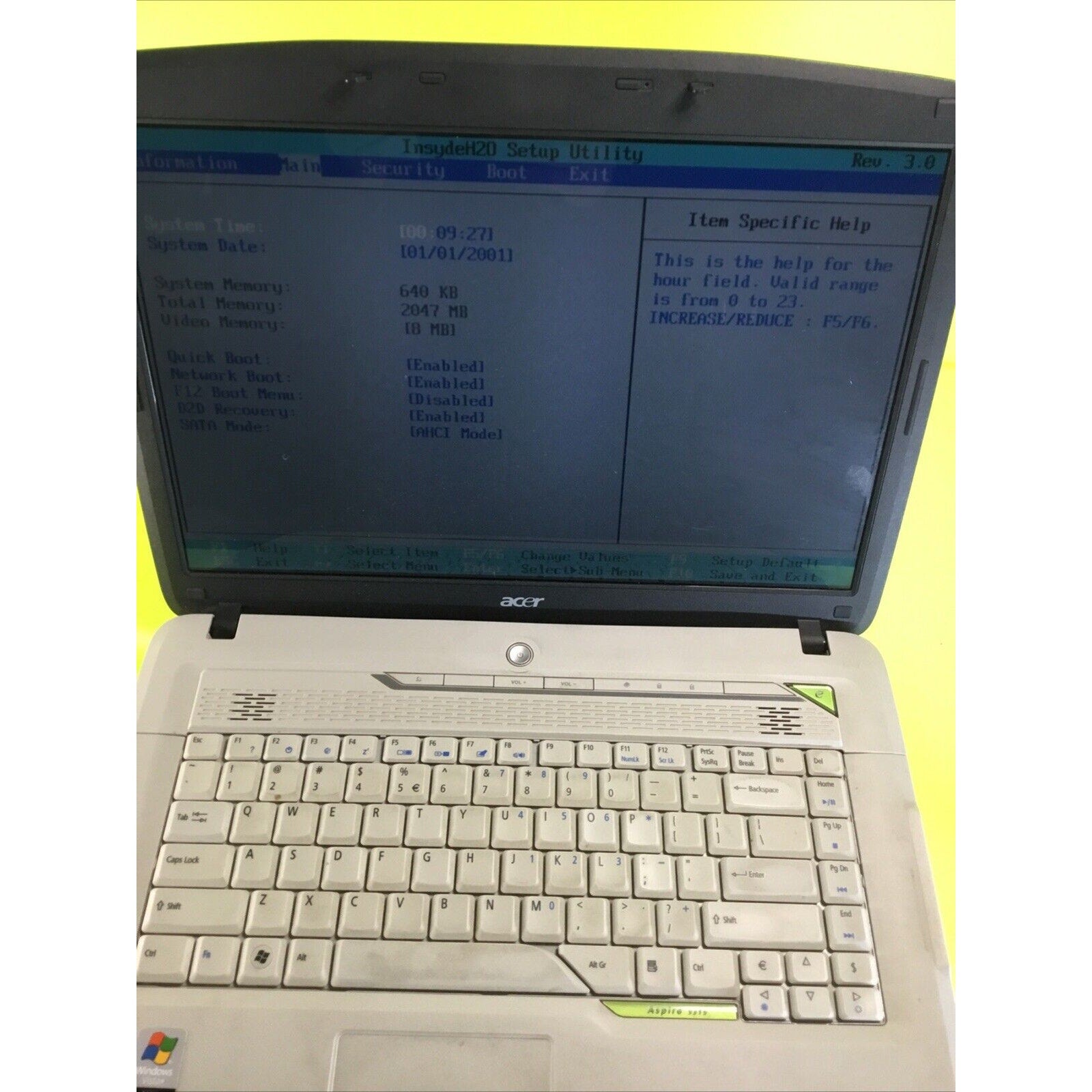 Acer Aspire 5315 FOR PARTS REPAIR or RECYCLE