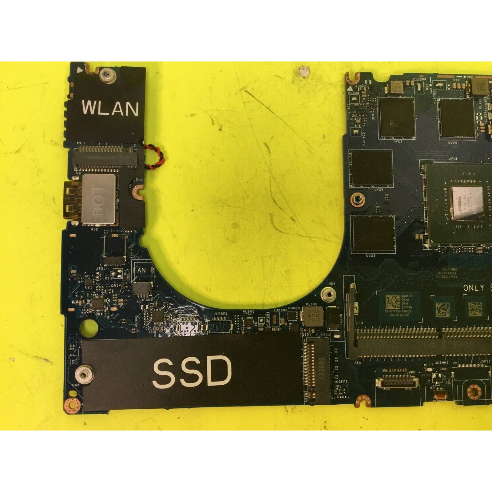 Dell XPS CAM00/01 LA-E331P i5-7300HQ Motherboard FOR PARTS or REPAIR