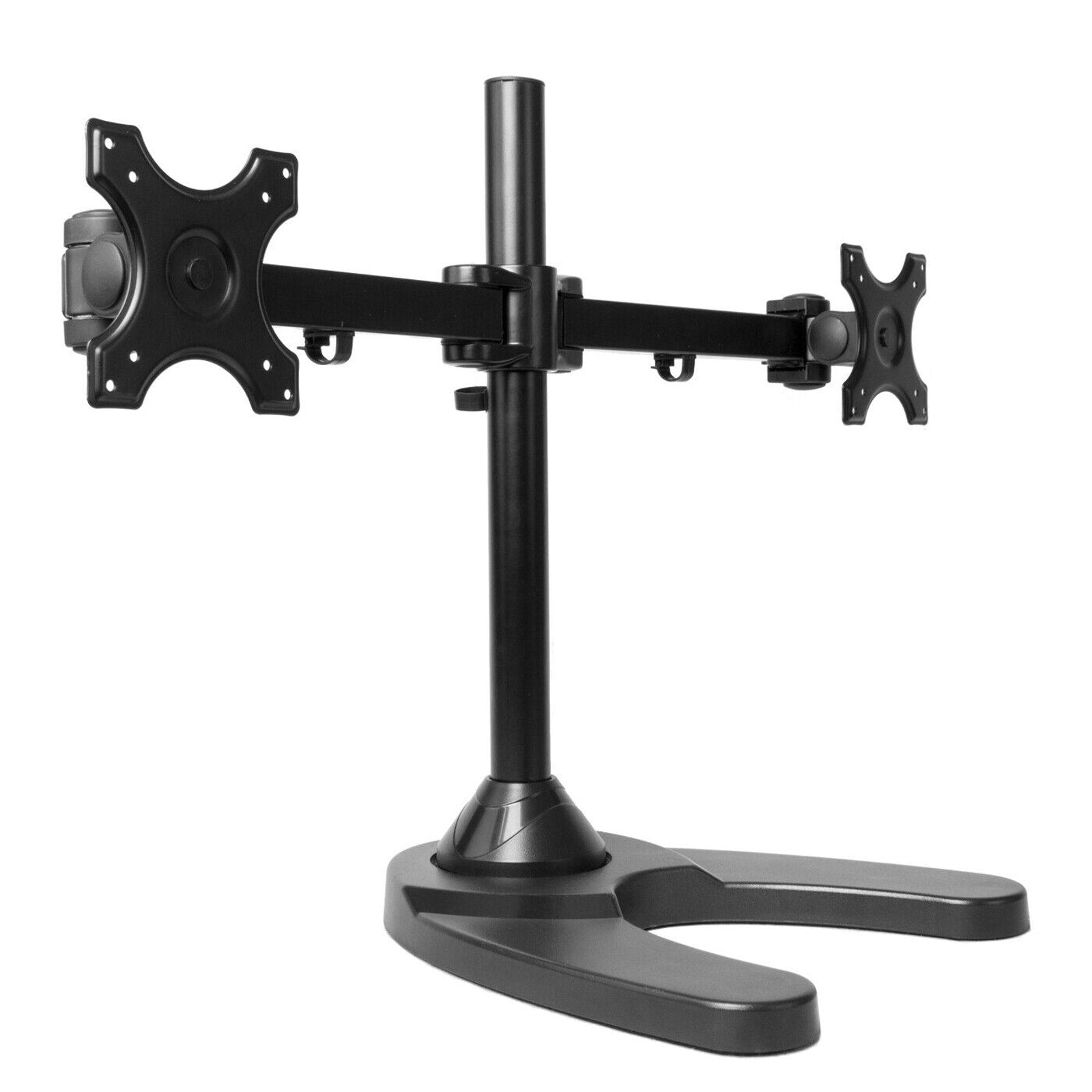 MonMount Dual LCD Freestanding Monitor Stand Up to 24-Inch, Black (LCD-6460B)