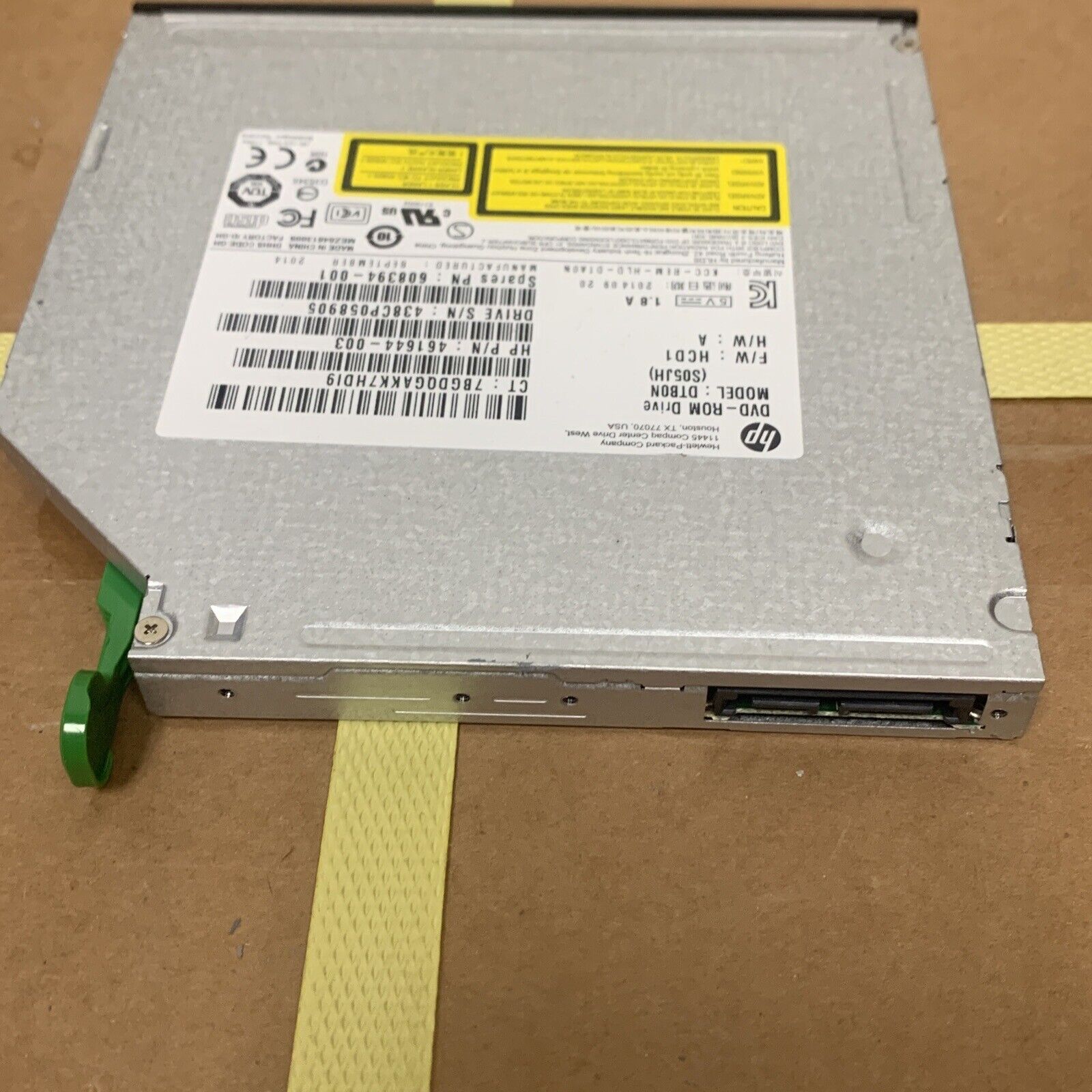 HP DVD Drive DTB0N 461644-003 608394-001 For EliteDesk 800 G1 SFF
