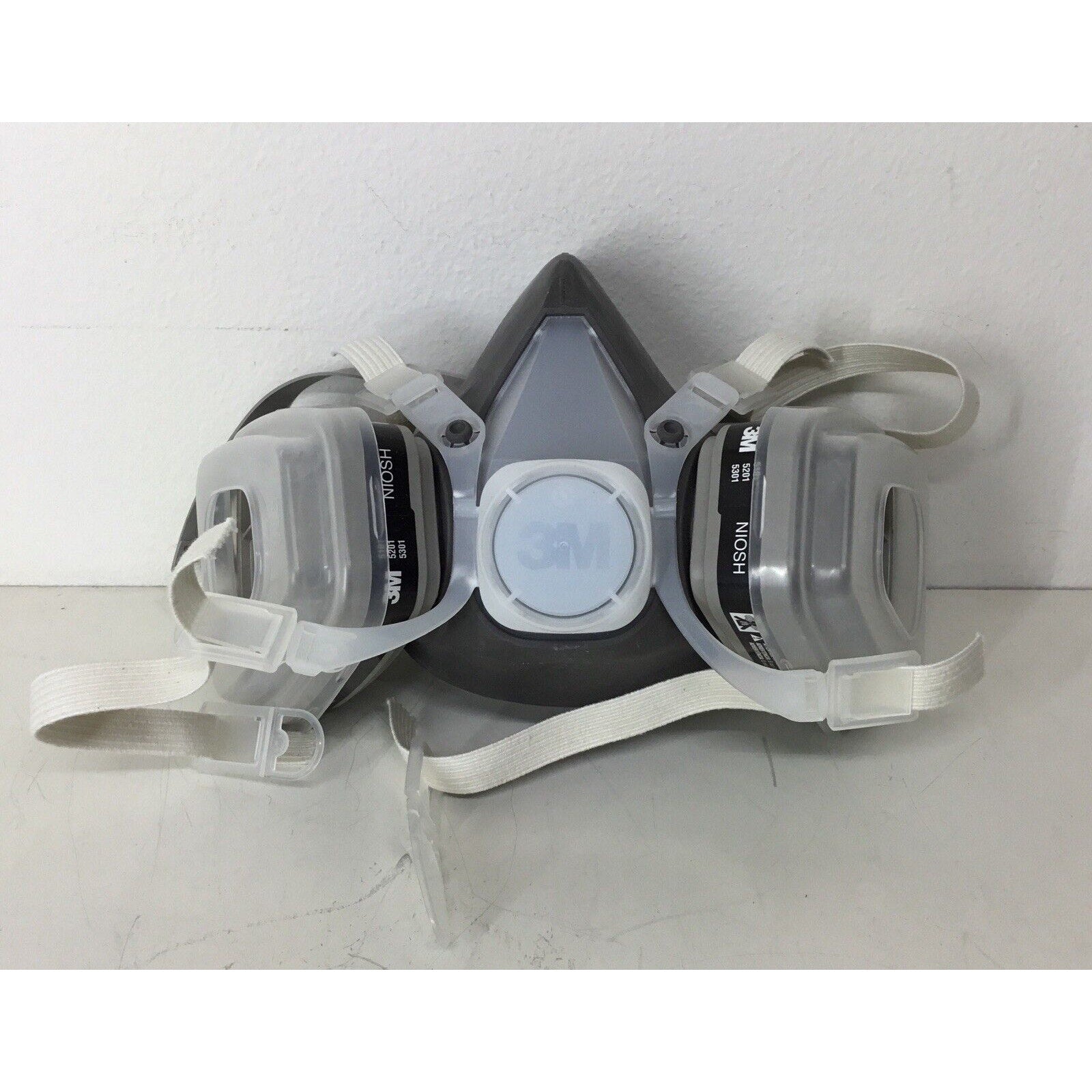 3M Half Face Respirator Facepiece Gas Mask For Spraying Painting NIOSH
