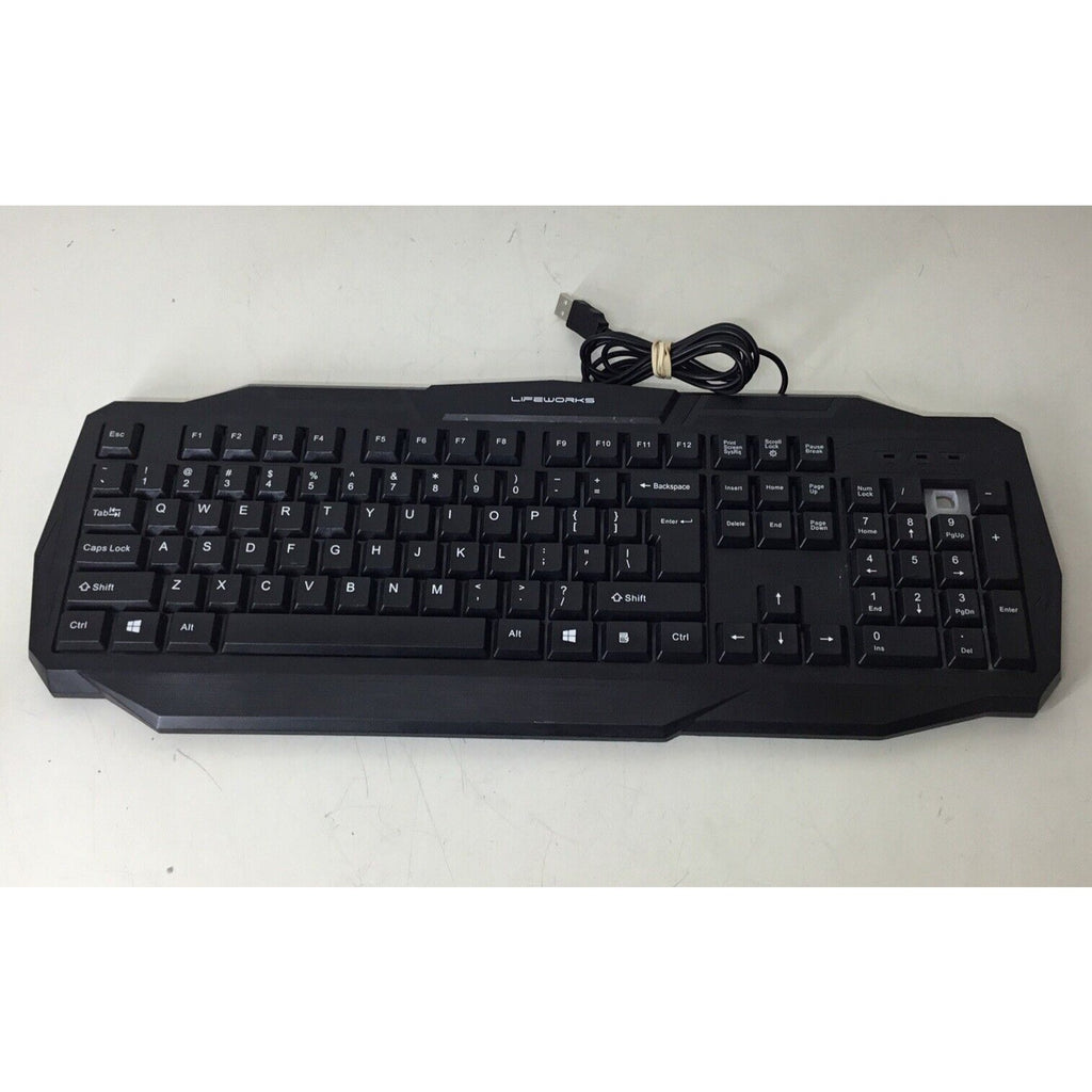 Lifeworks RGB Wired LED Gaming Keyboard - Black (LW-BL-GK1008B) SW-GK805