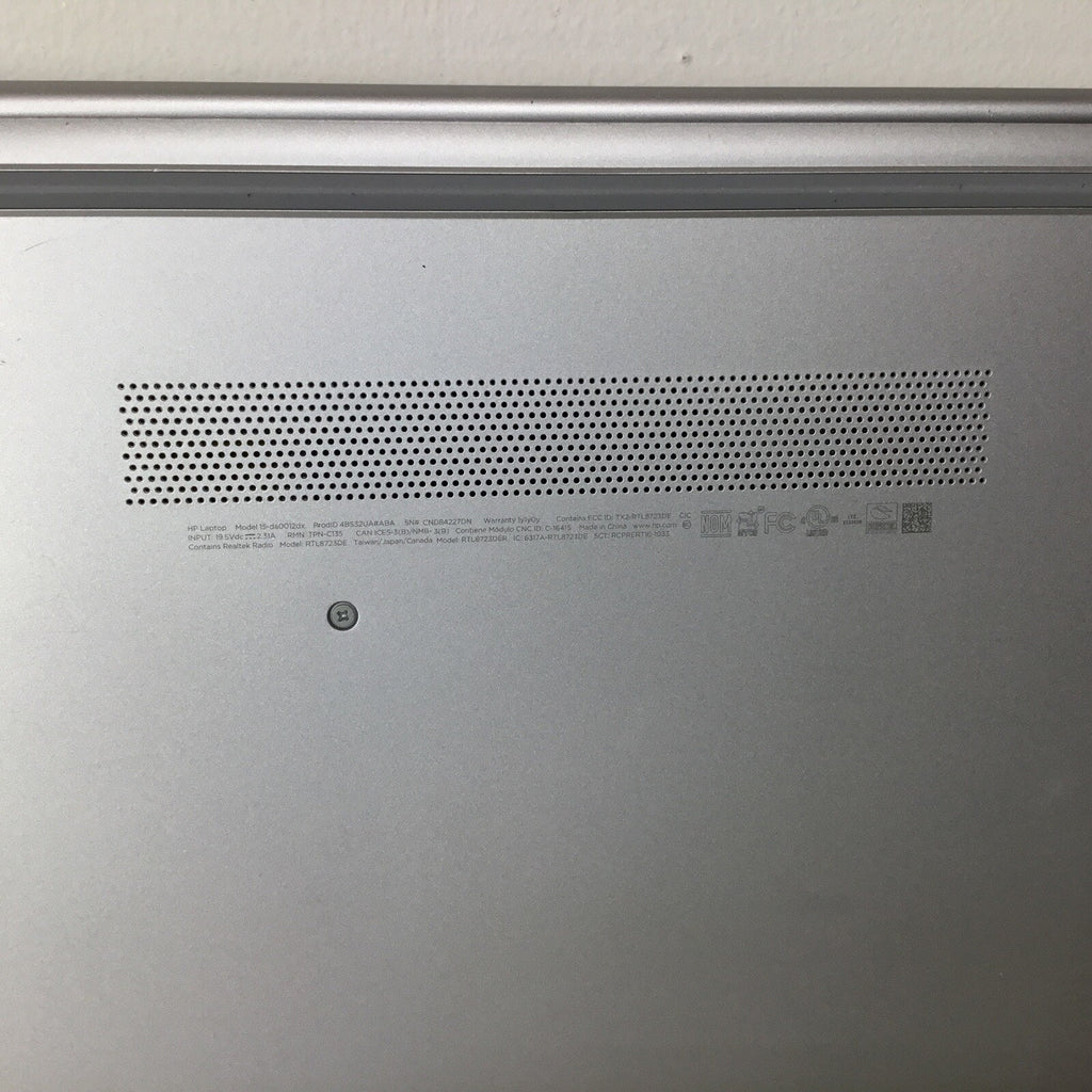 HP 15-da0012dx 15.6" Laptop 8GB RAM No HDD Intel Core i3 8th Gen - For Parts