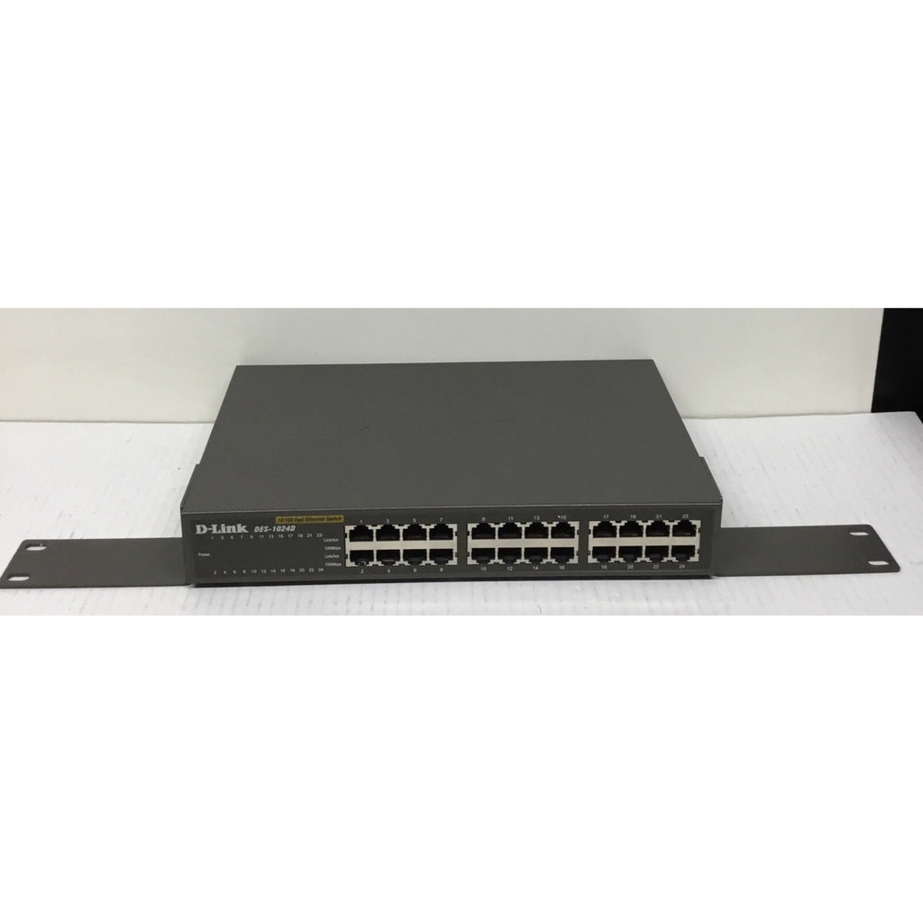 D-Link DES-1024D Black 24-Ports Energy Efficient Rack Mountable Ethernet Switch