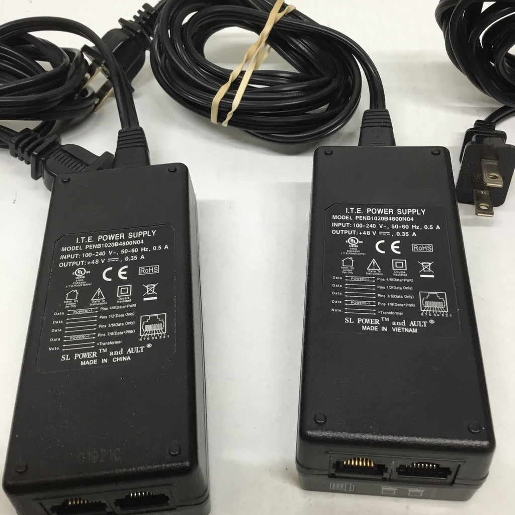 Lot of 3 ITE Power Supply PENB1020B4800N04 48V Ethernet PoE Injector