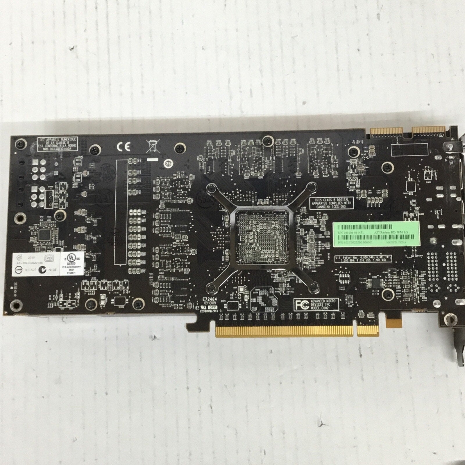 ATI Radeon HD 5850 1G GDDR5 Graphics Video Card - 2x DVI HDMI DisplayPort