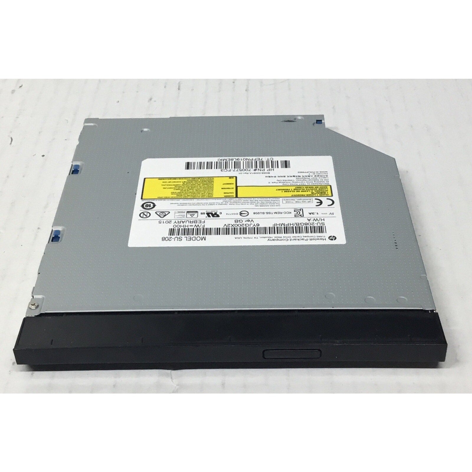 HP DVD-RW Burner Optical Drive No Bezel SU-208FB 700577-FC3