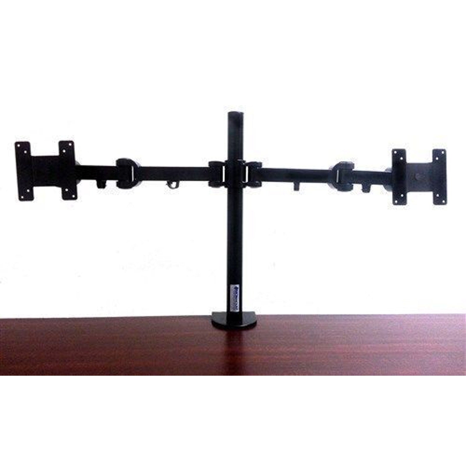 Dual Monitor Stand Desk Mount Bracket Adjustable Complete Kit Up to 24"