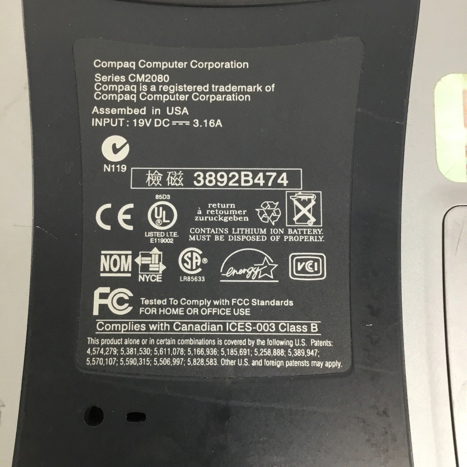 READ Parts Only Compaq Presario 1700T Celeron / No Adapter / No HDD / No Memory