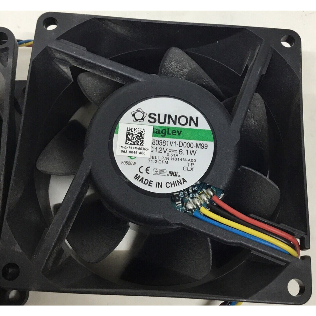 Lot of 2 Dell Optiplex 380 Foxconn / SUNON PVA080K12H-P01 MF80381V1-D000-M99 FAN