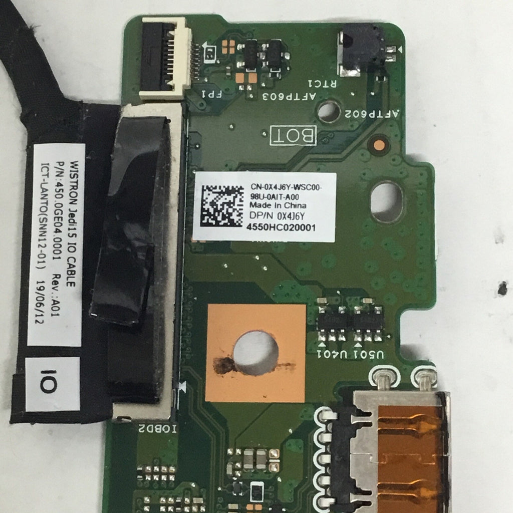Dell Inspiron 15.6” 7591 2-in-1 OEM USB Audio Port Board w/Cable X4J6Y RTYC0