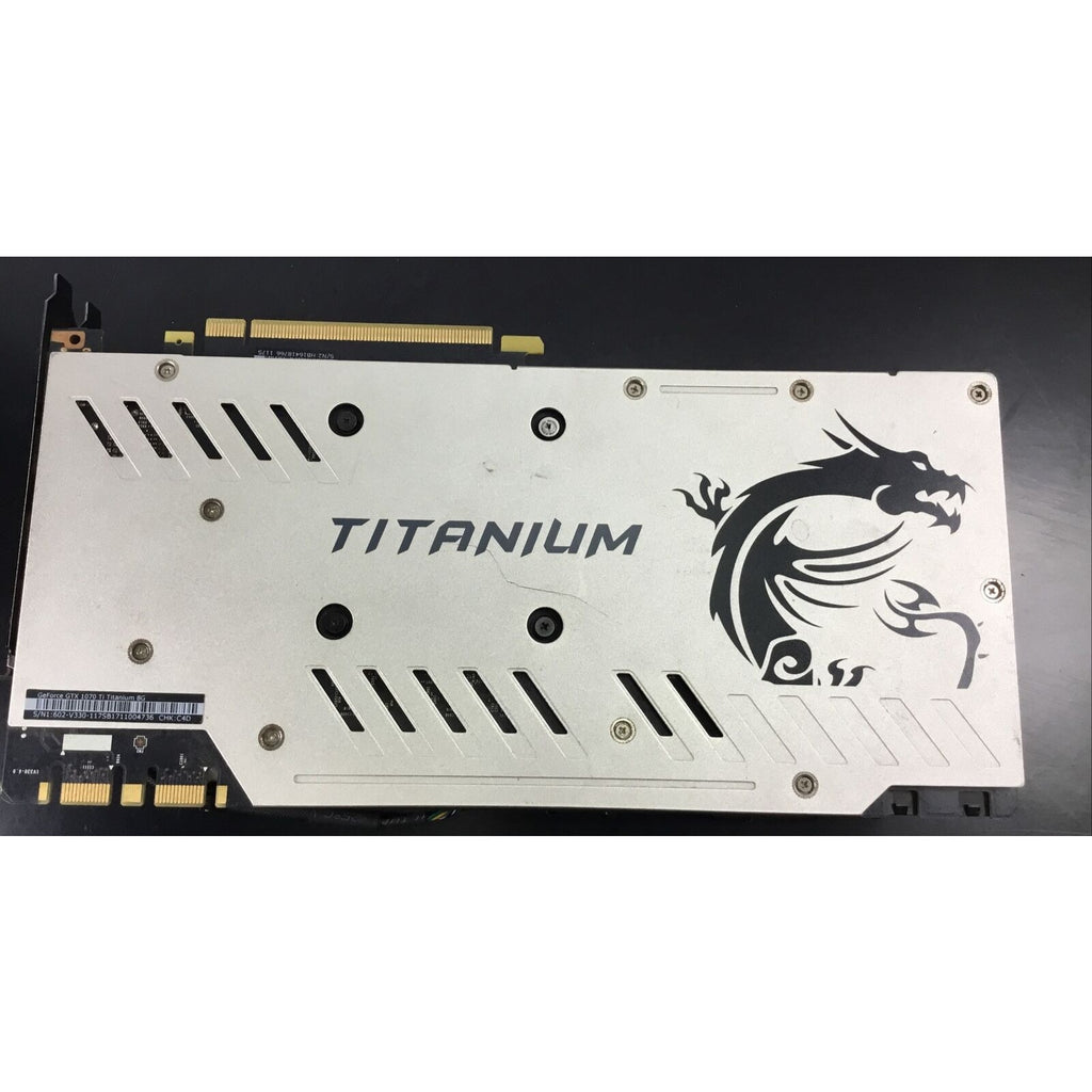 MSI GeForce GTX 1070 TI Titanium 8 GB Graphic Card CUSTOM FAN SHROUD