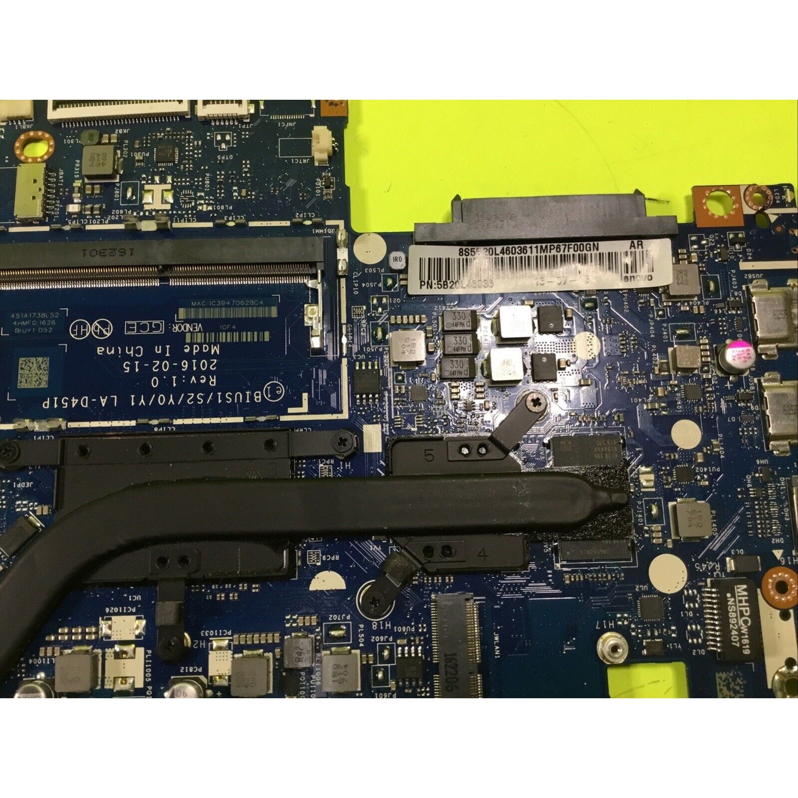 Lenovo Ideapad Flex 4 1570 Intel i7-6500U Motherboard AMD R7 M360 V2G 5B20L46036